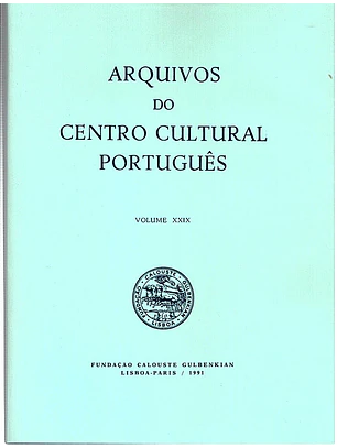 Arquivos do centro cultural português (Volume 29)