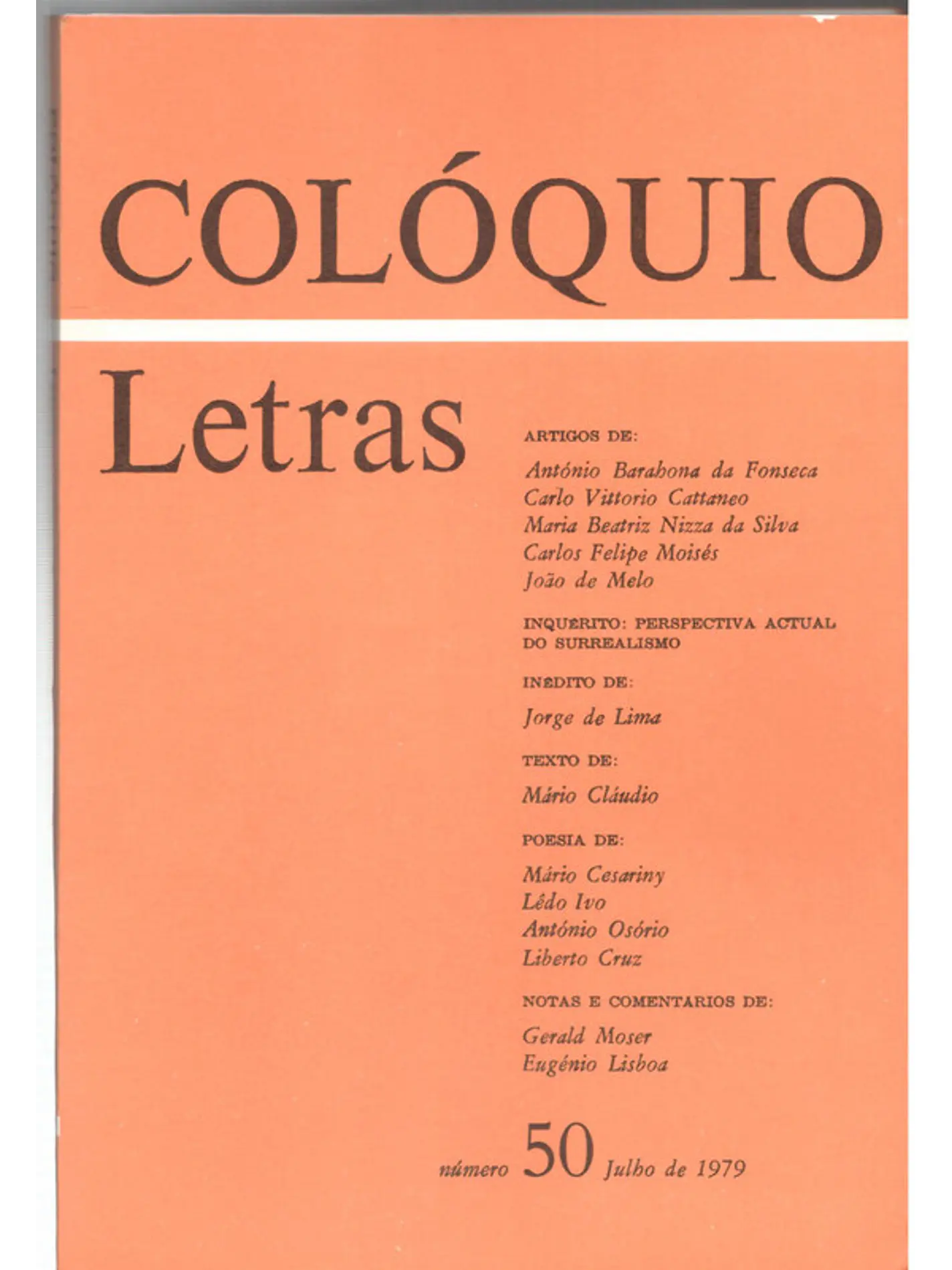 Colóquio letras volume 050 1
