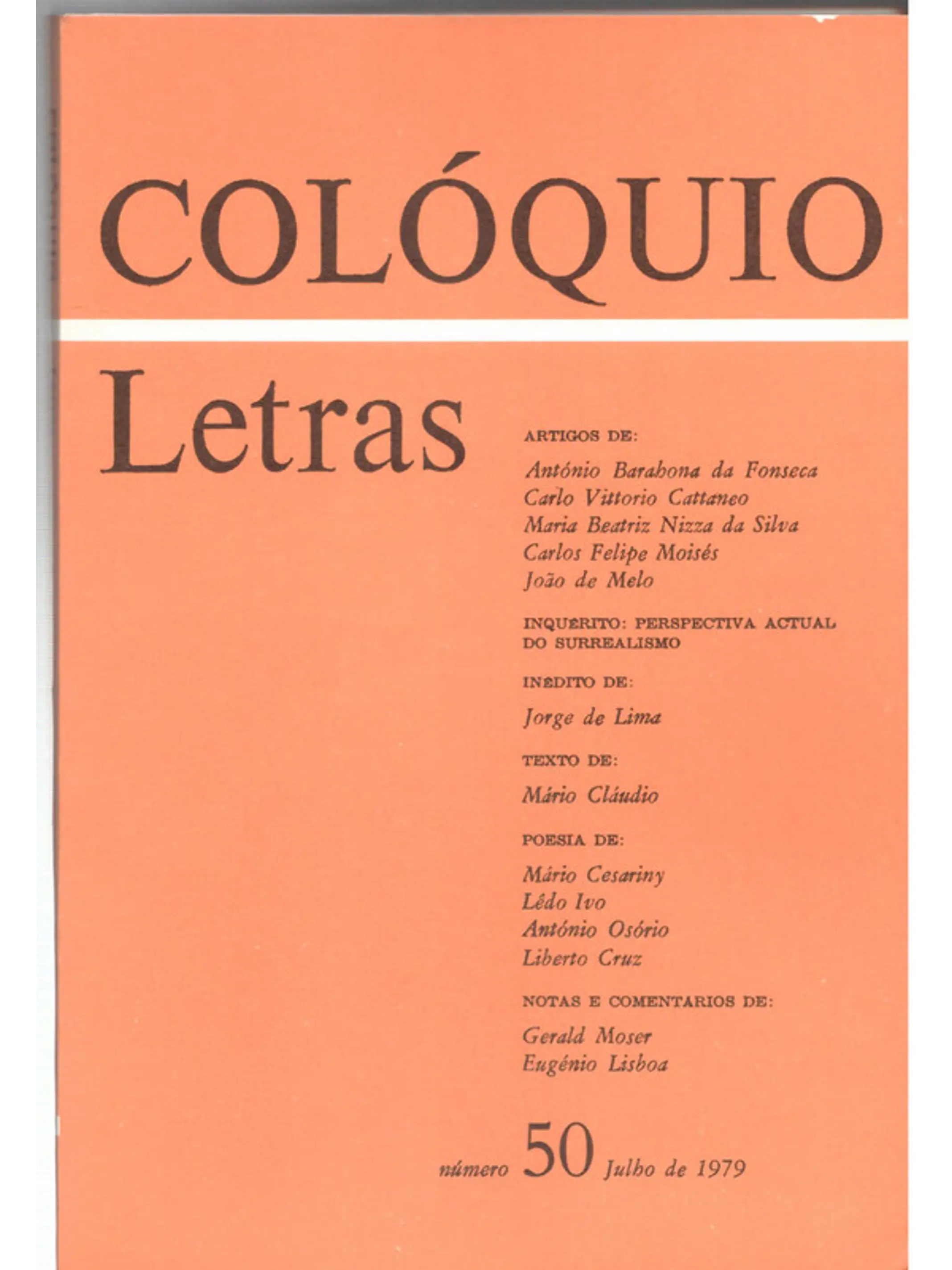Colóquio letras volume 050 1