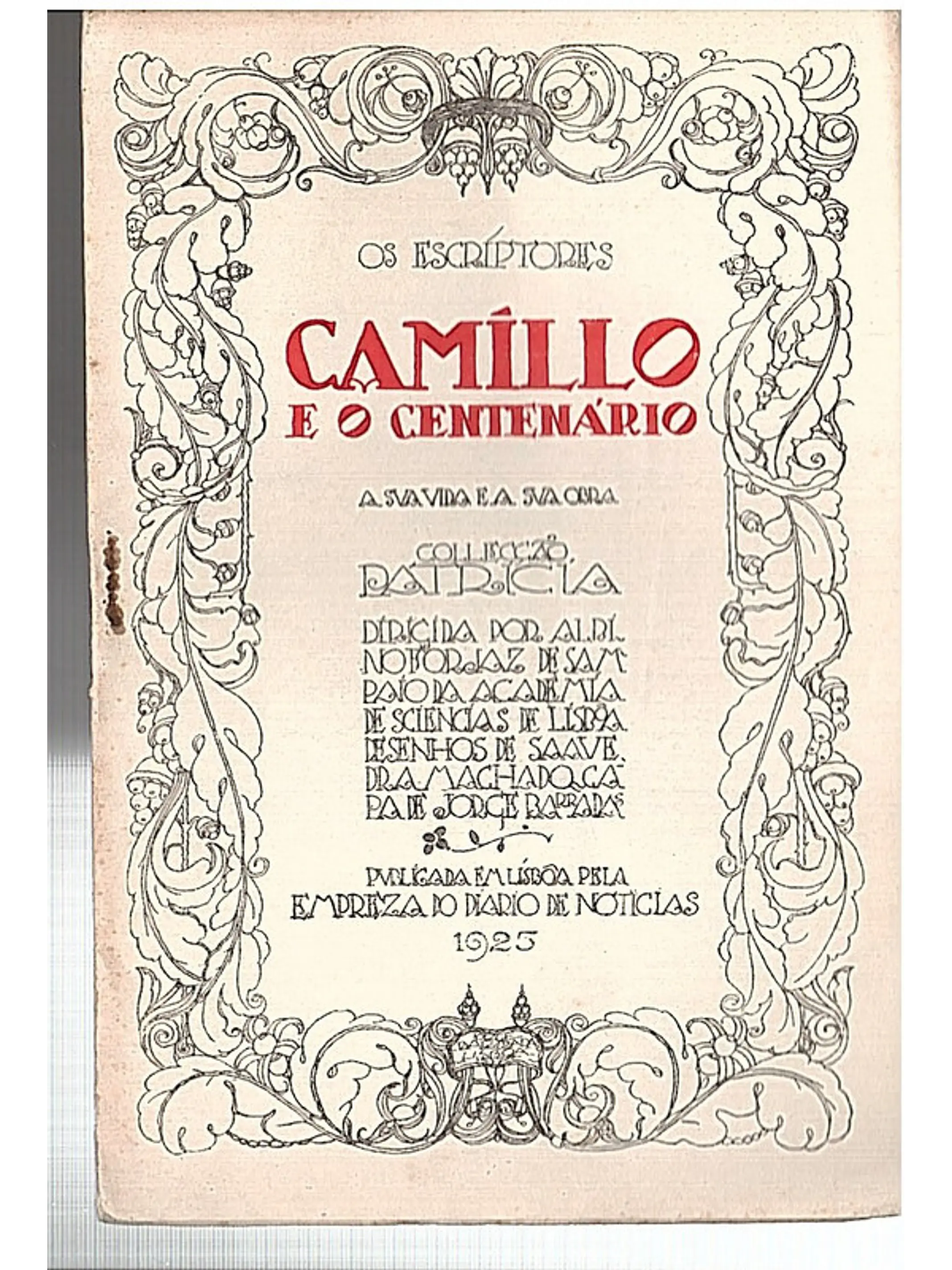 Camilo e o centenário - os Escriptores 1