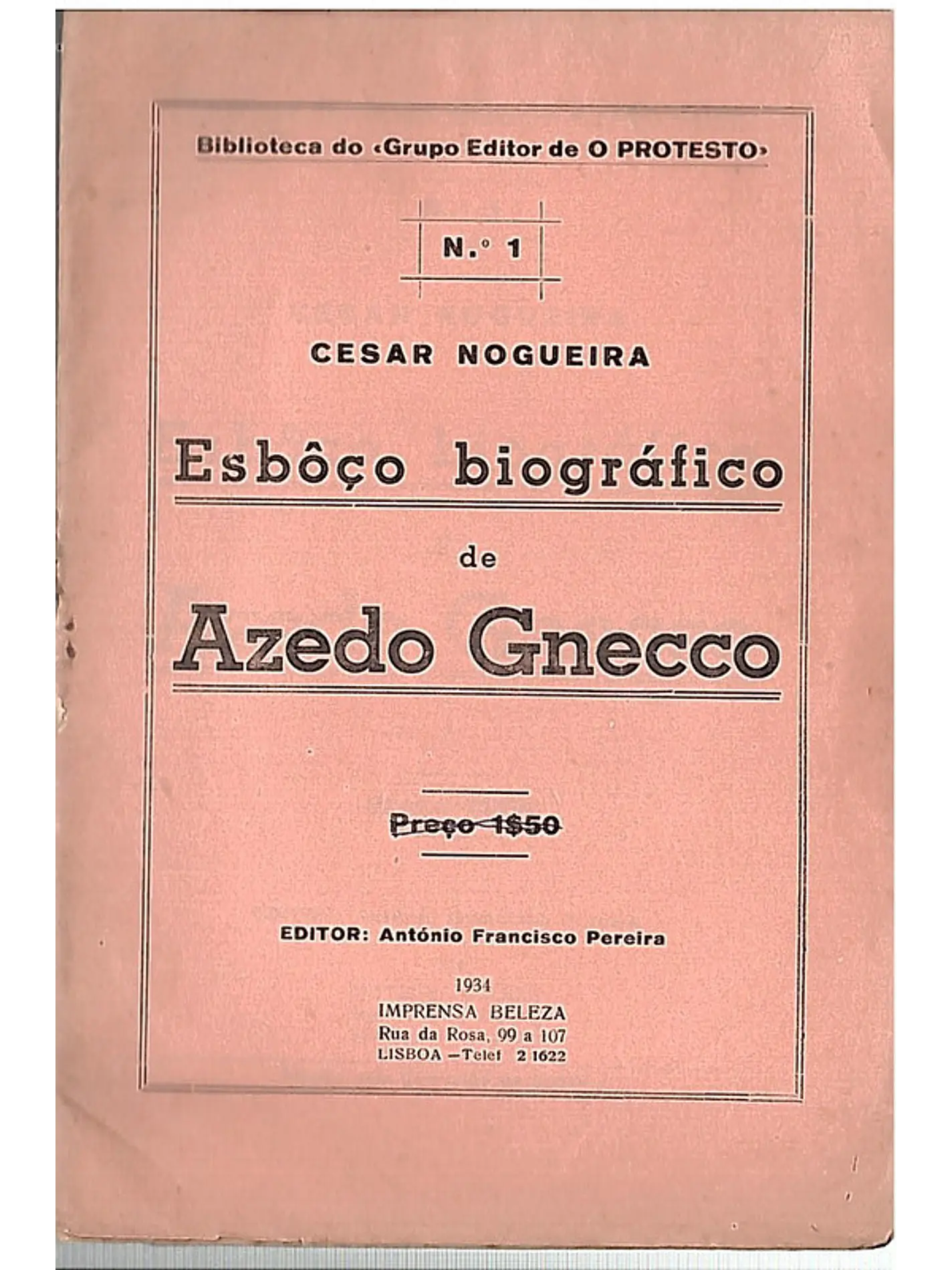 Esboço biográfico de Azedo Gneco 1