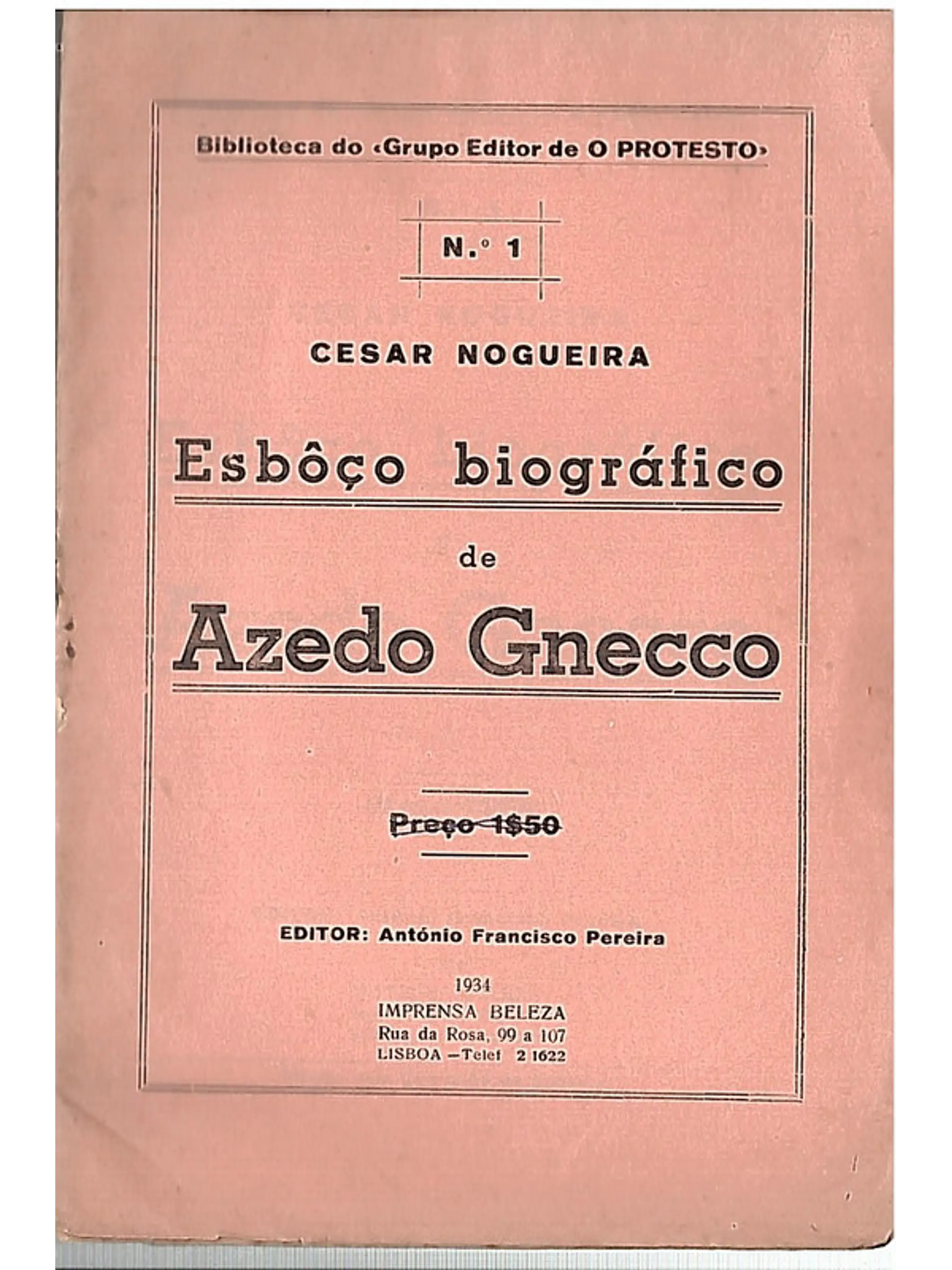 Esboço biográfico de Azedo Gneco 1
