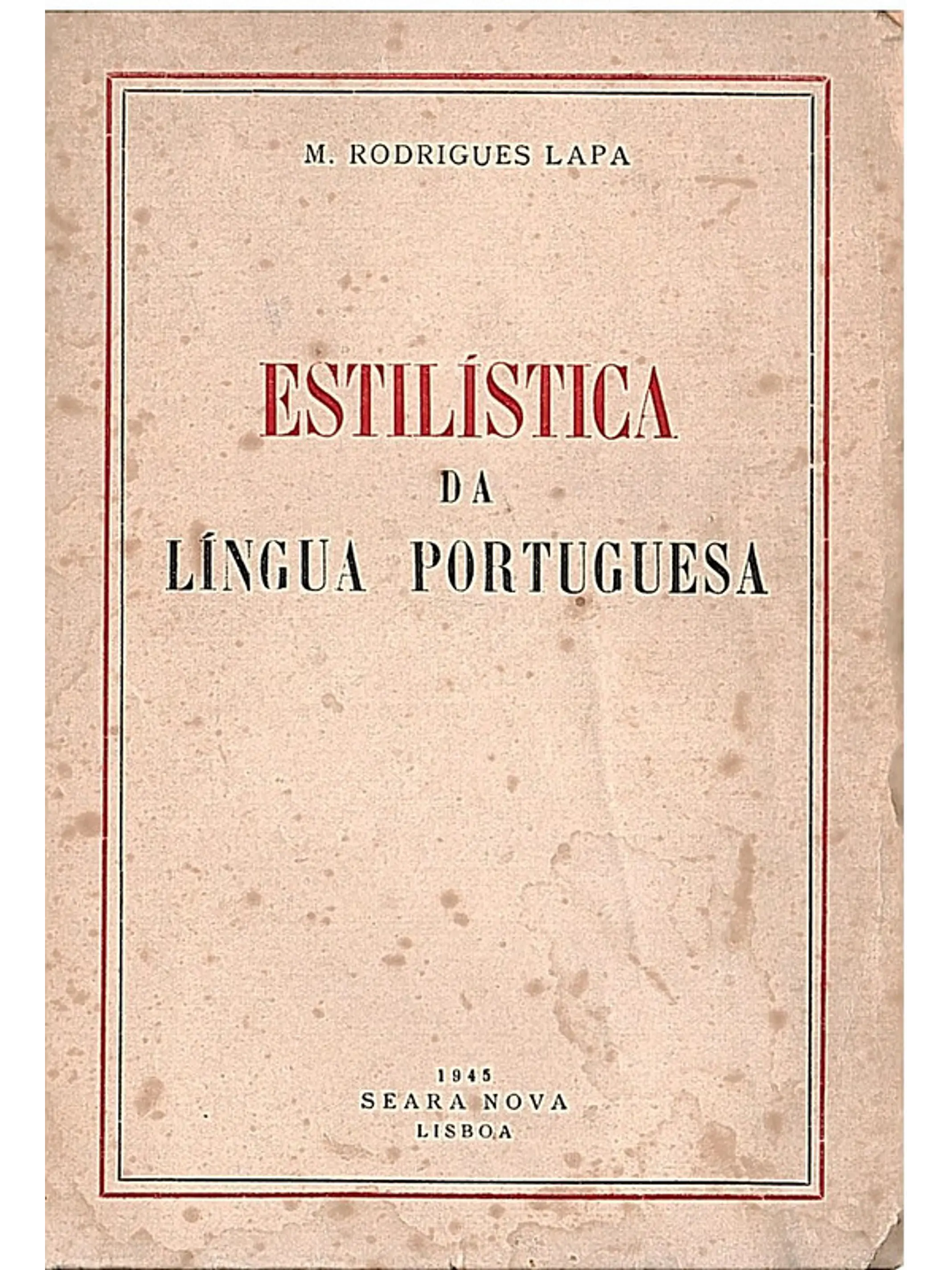 Estilística da língua portuguesa 1