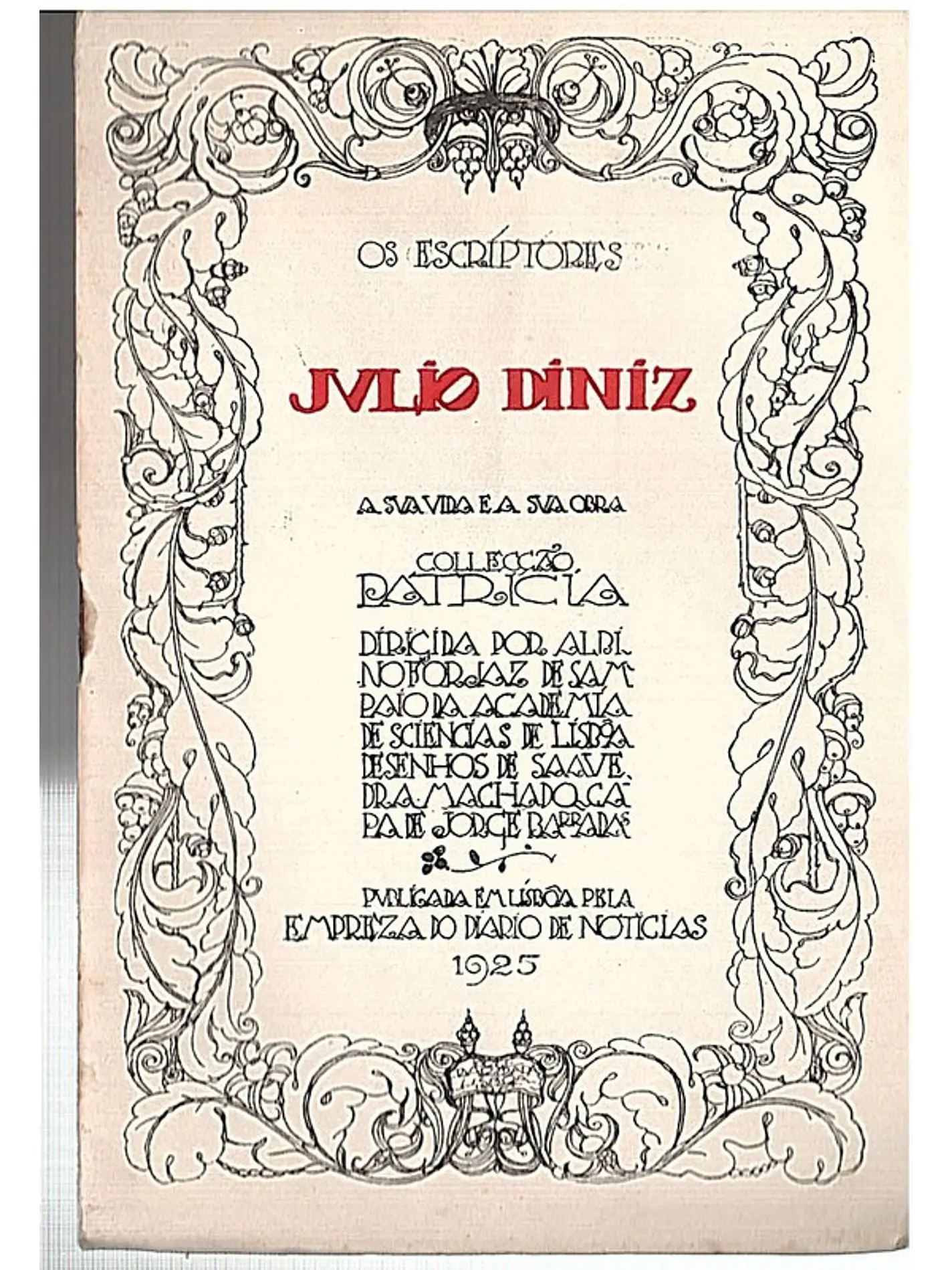 Júlio Dinis - os Escriptores 1