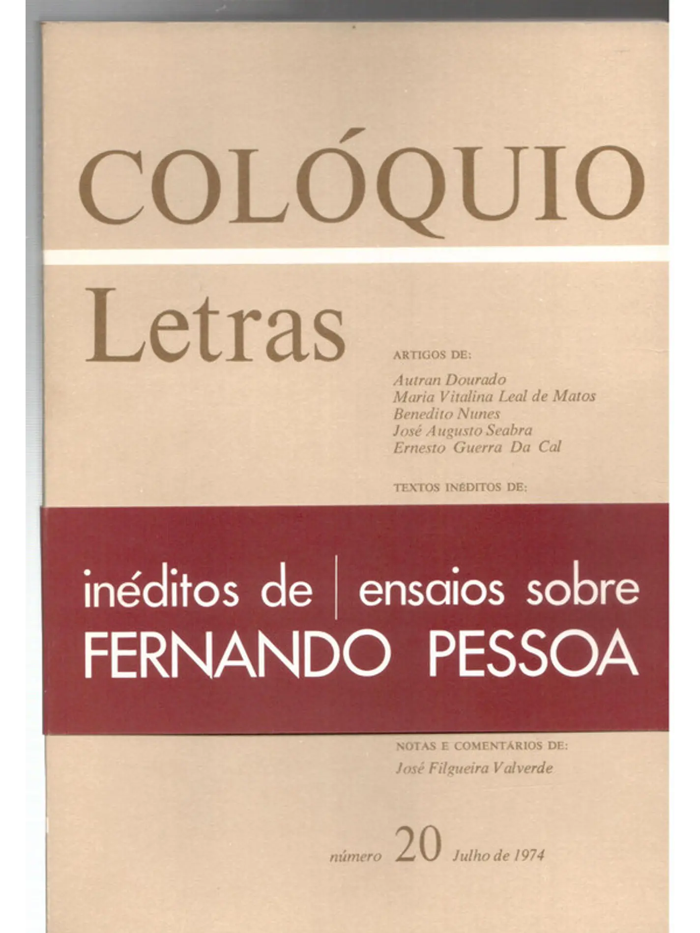 Colóquio letras volume 020 1