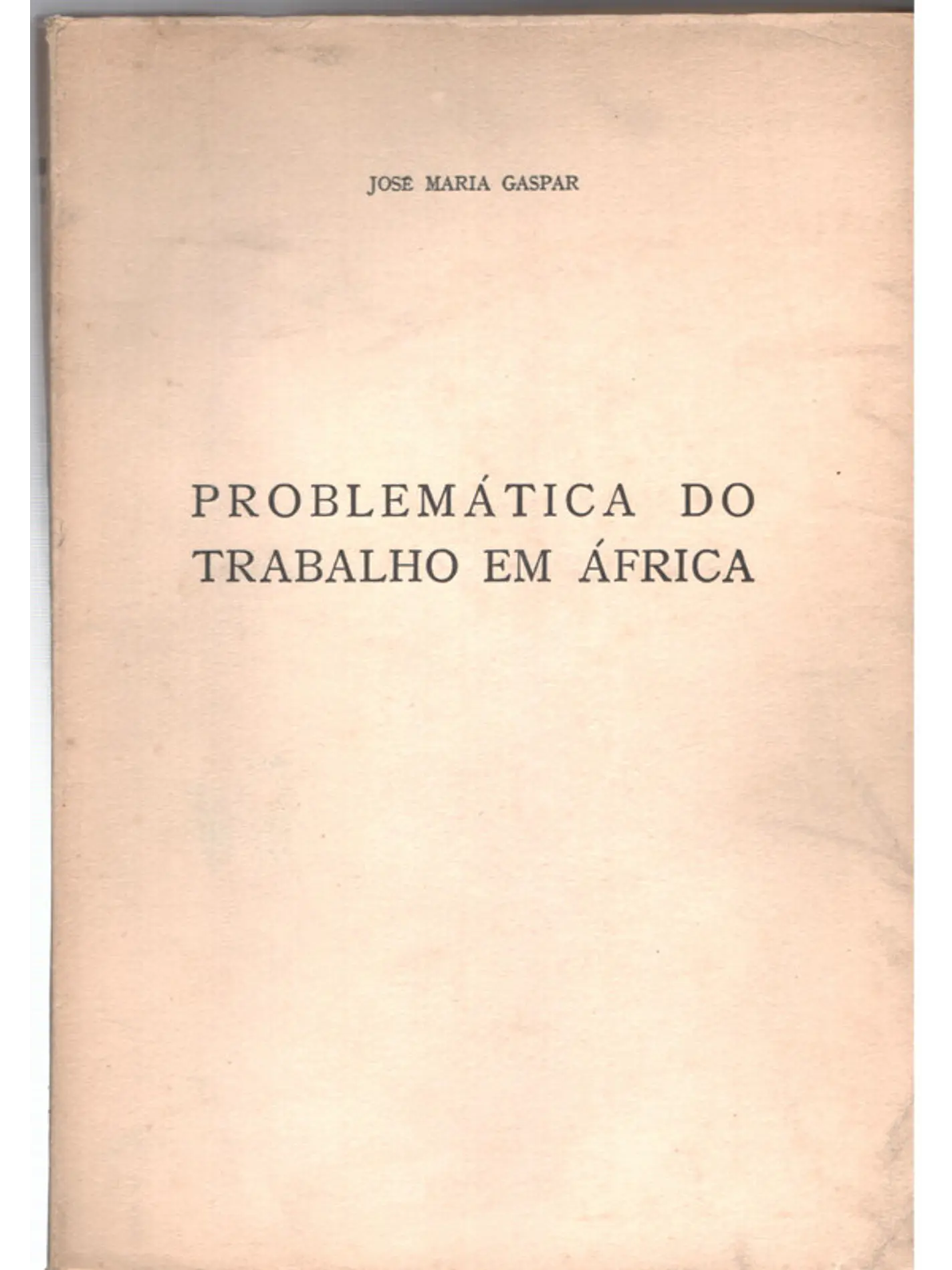 Problemática do trabalho em África 1