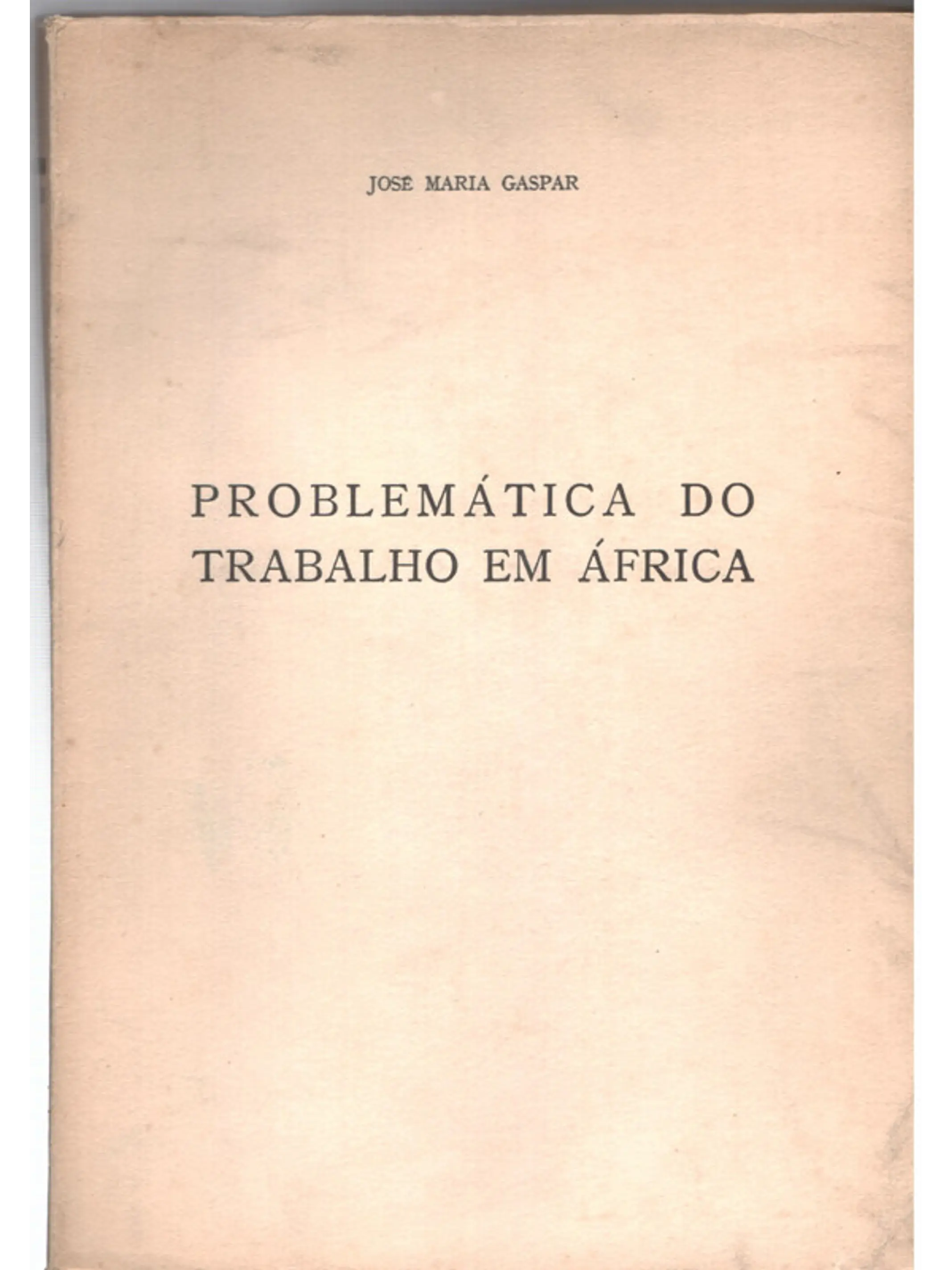 Problemática do trabalho em África 1
