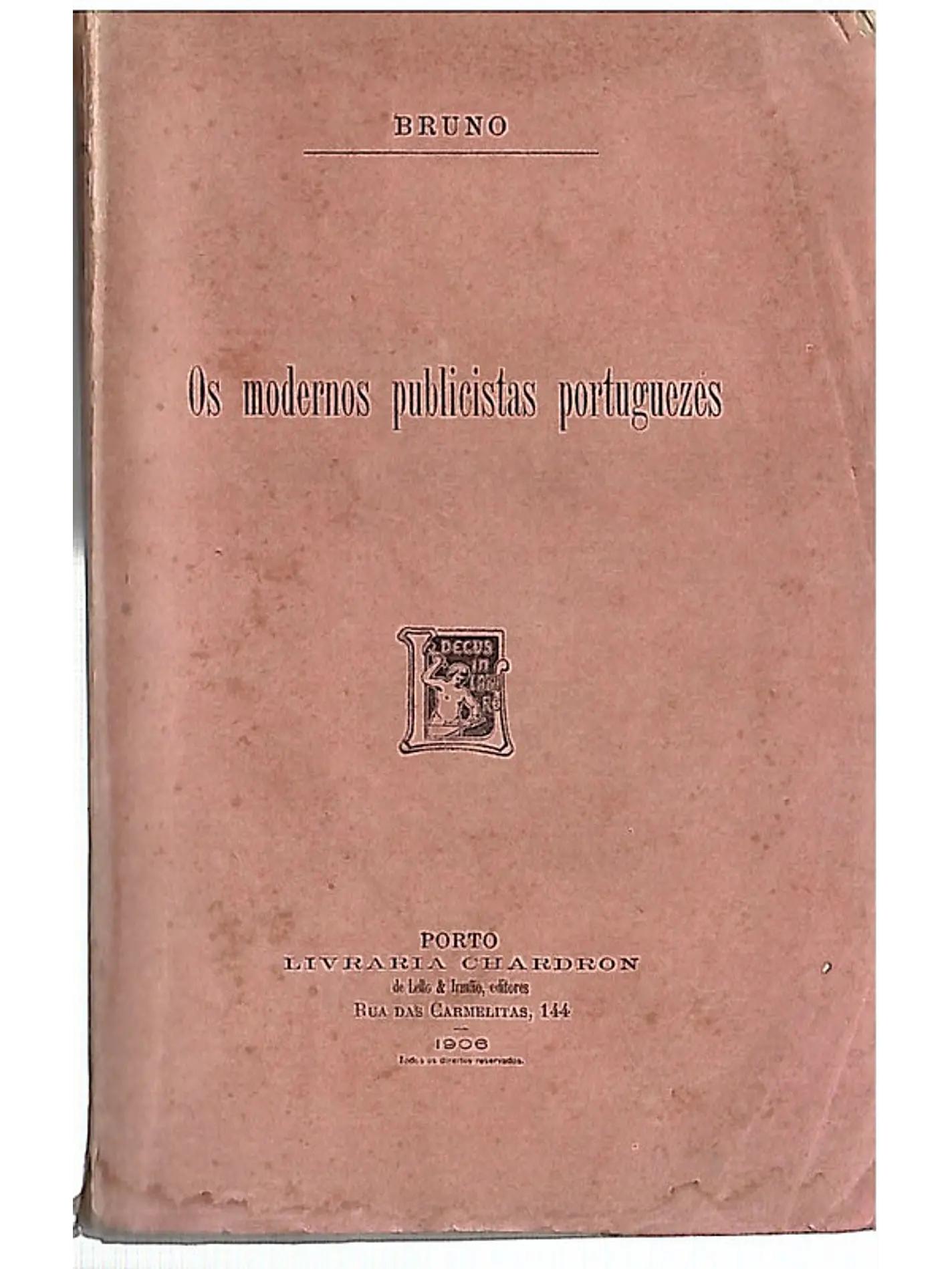 Os modernos publicistas portuguezes 1