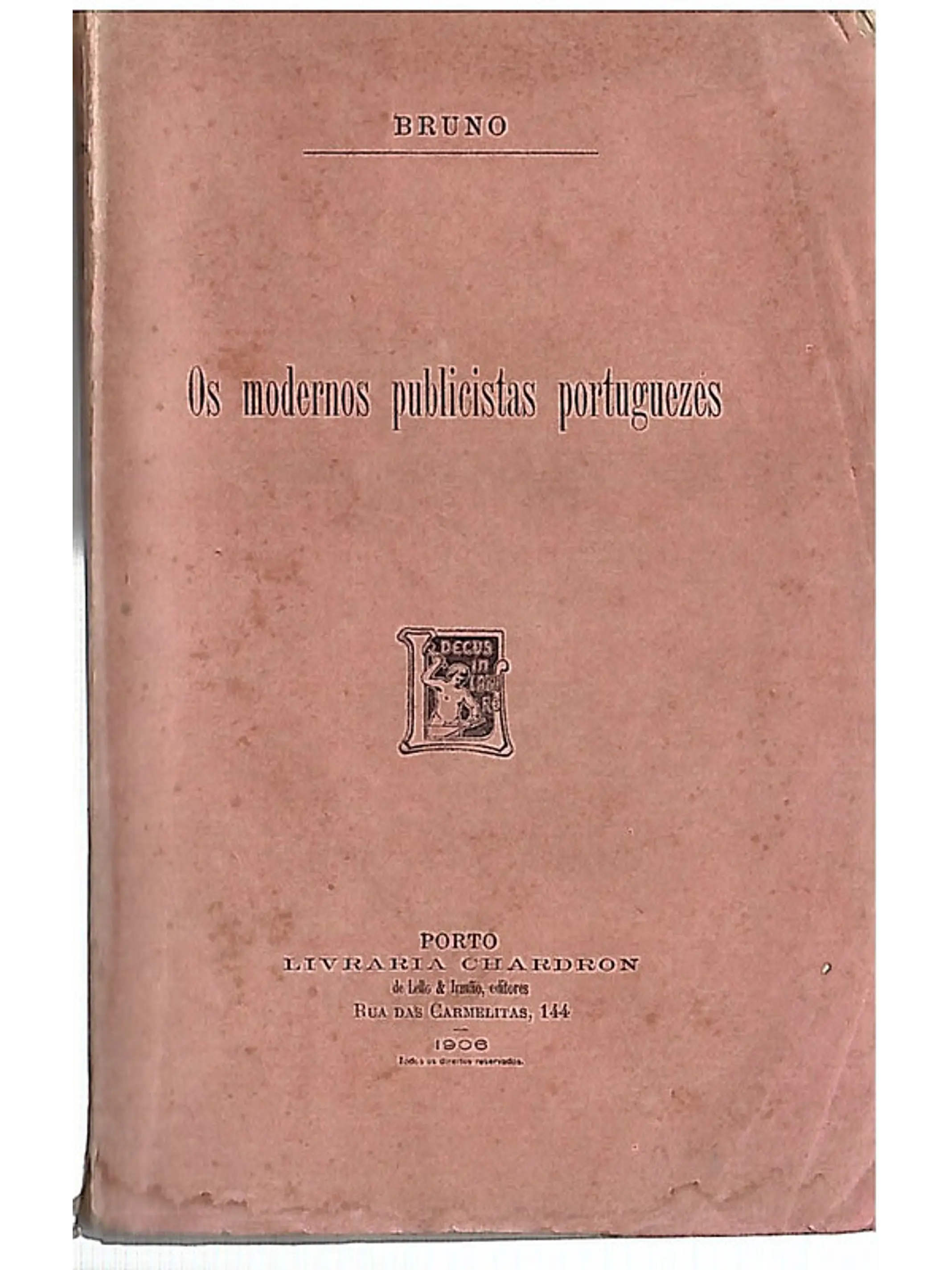 Os modernos publicistas portuguezes 1