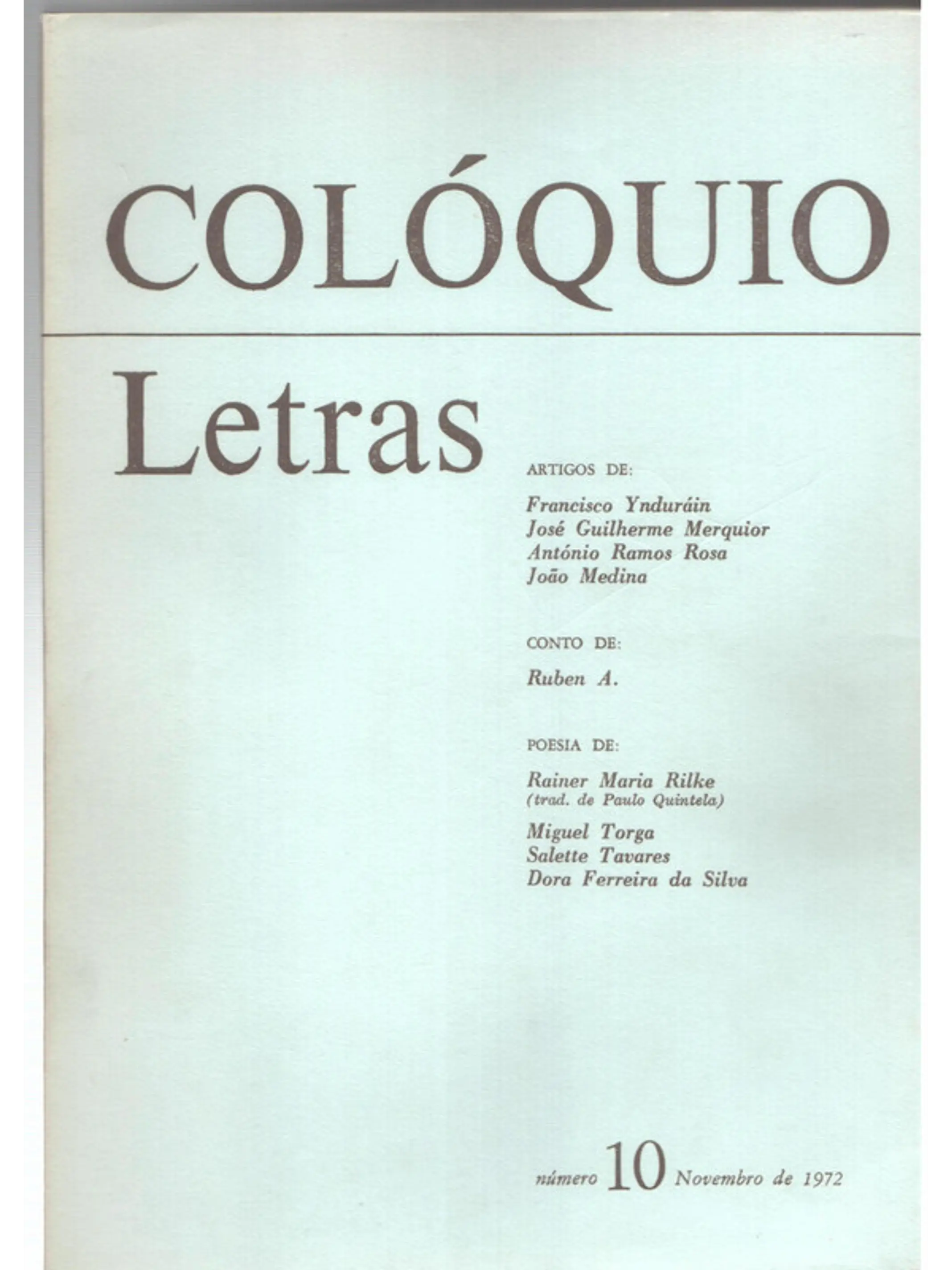 Colóquio letras volume 010 1