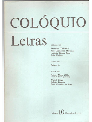 Colóquio letras volume 010