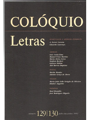 Colóquio letras volume 130