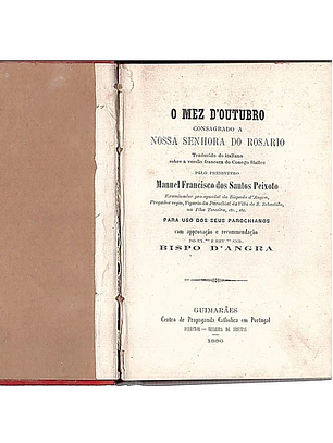 O mez dOutubro consagrado a Nossa Senhora do Rosário