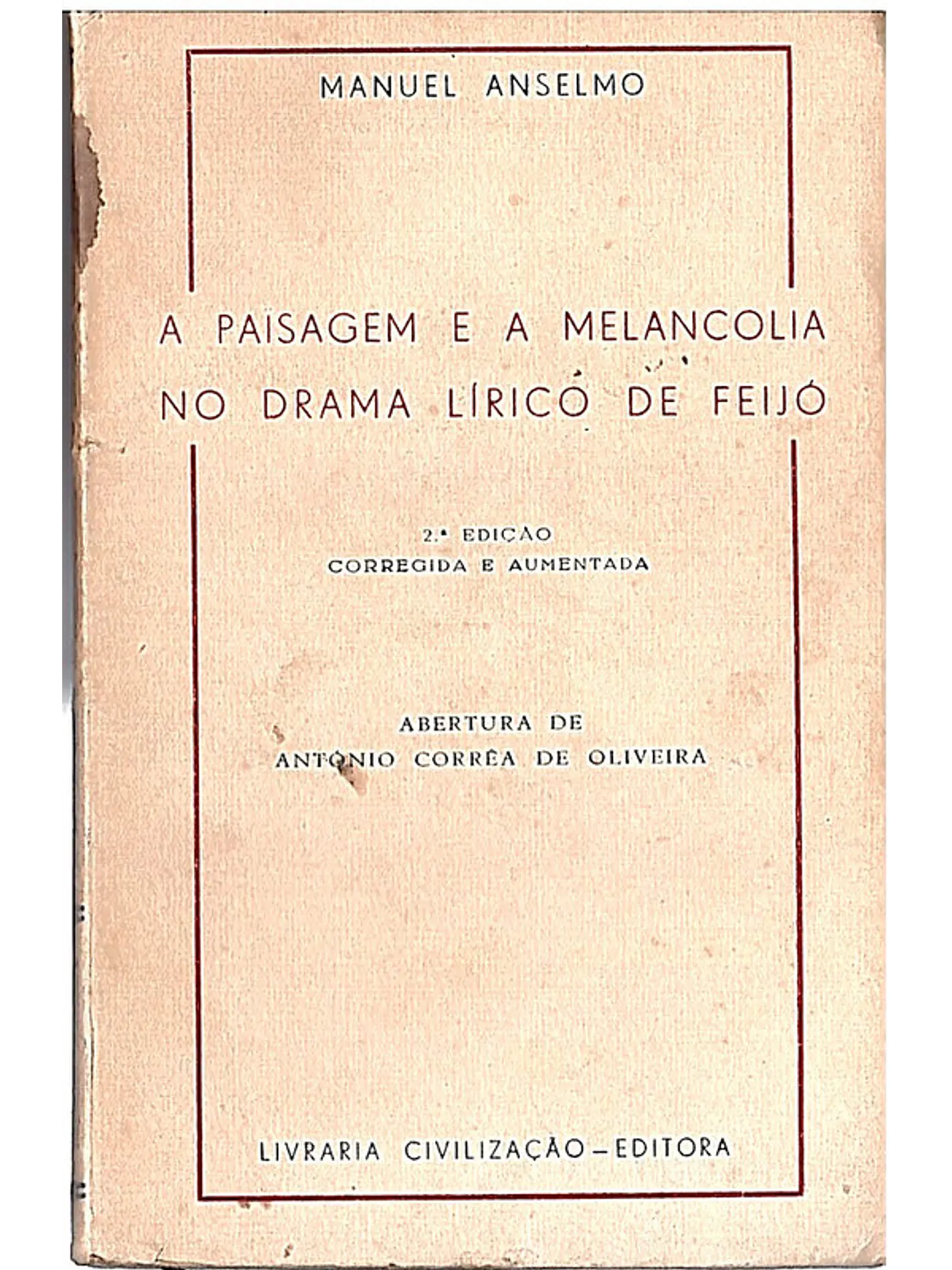 A paisagem e a melancolia no drama lírico de feijó 1