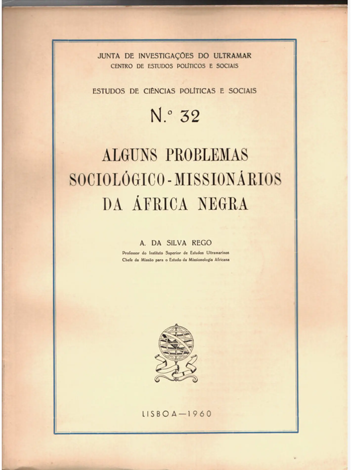Alguns problemas sociológico ou missionários na África negra 1