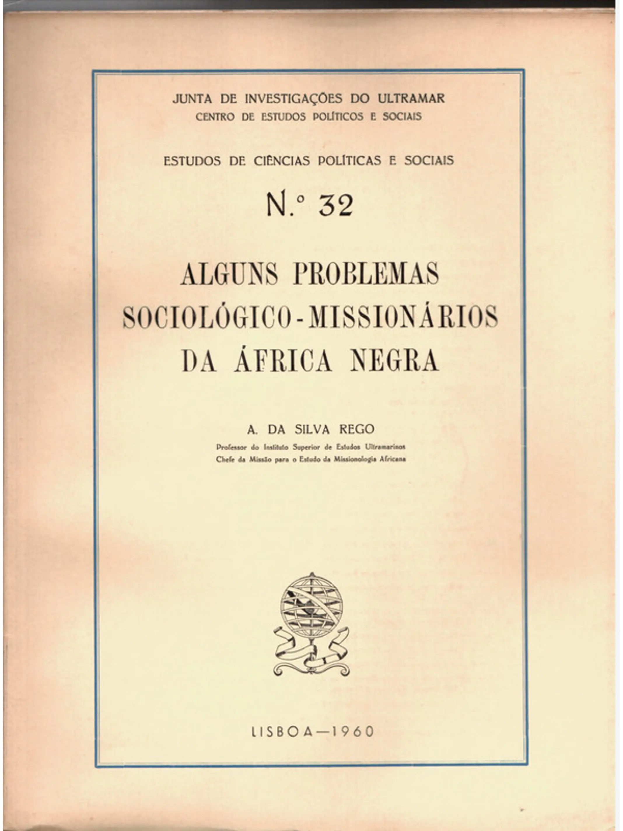 Alguns problemas sociológico ou missionários na África negra 1