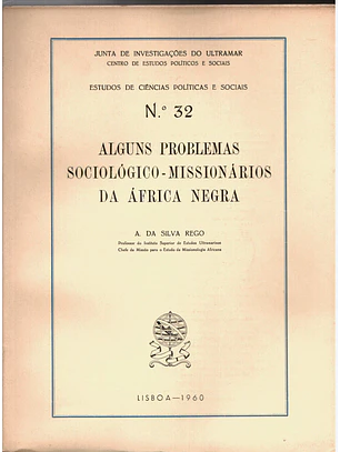 Alguns problemas sociológico ou missionários na África negra