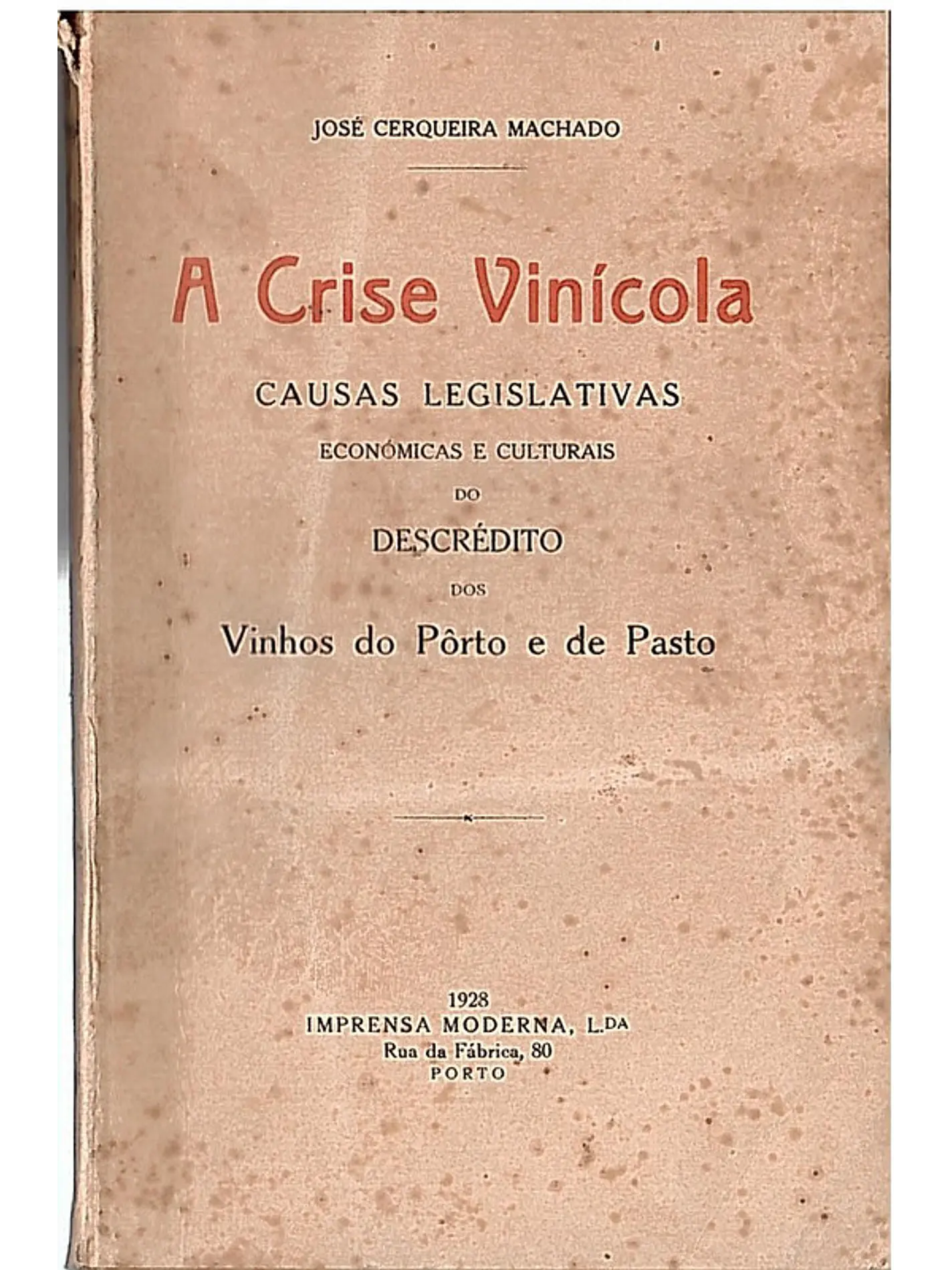 A crise vinícola 1