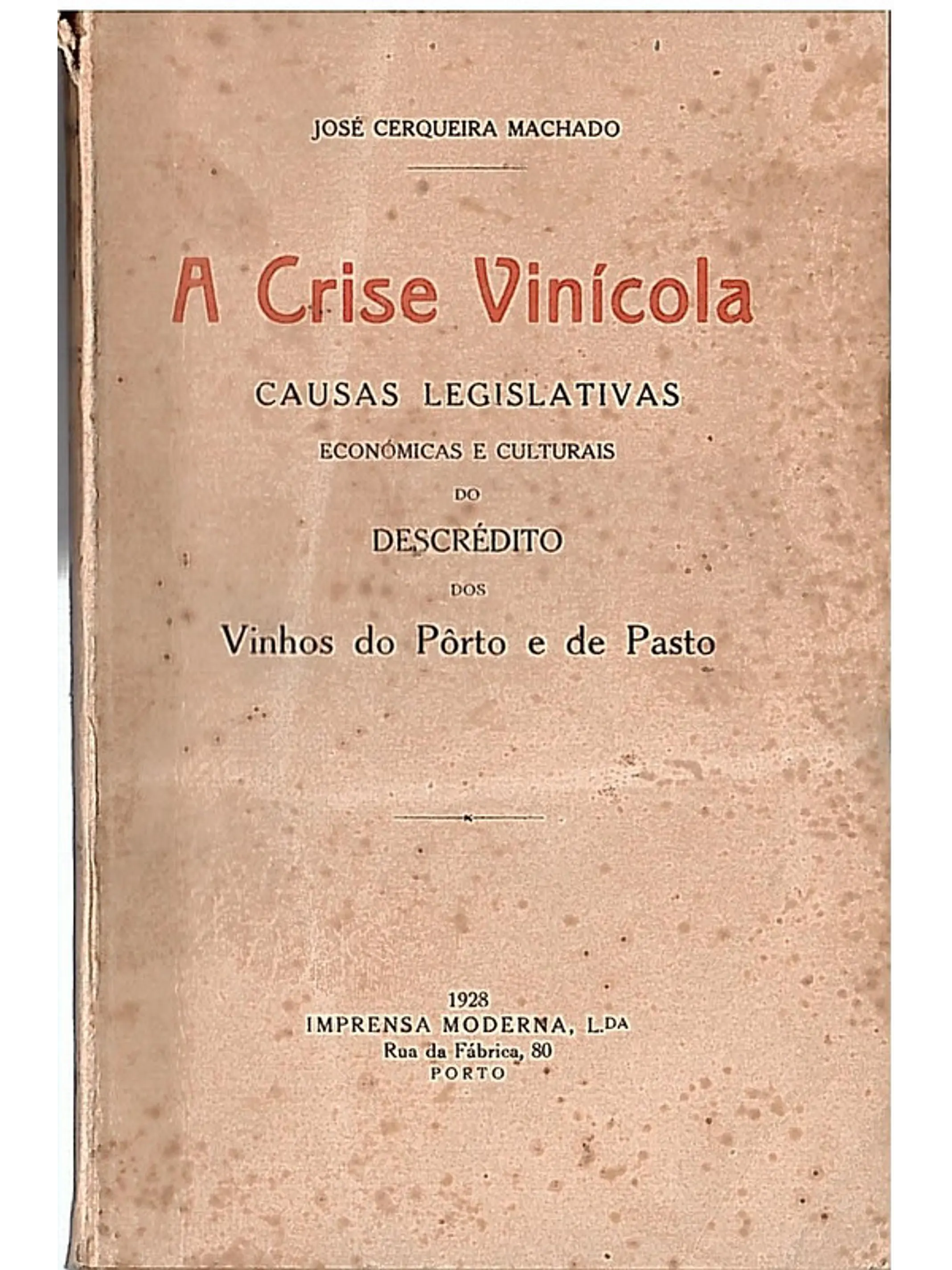 A crise vinícola 1