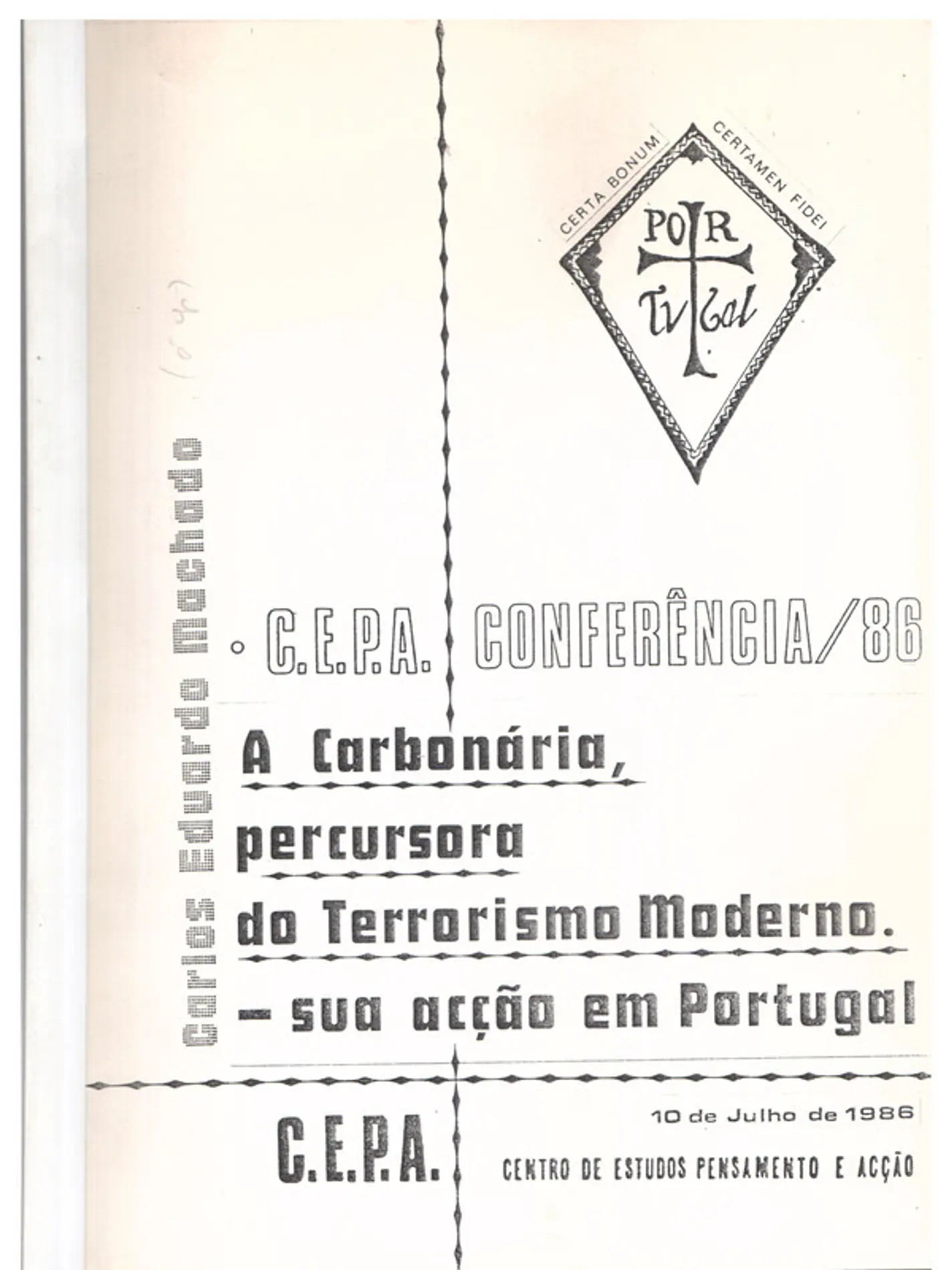 A carbonária precursora do terrorismo moderno sua ação em Portugal 1