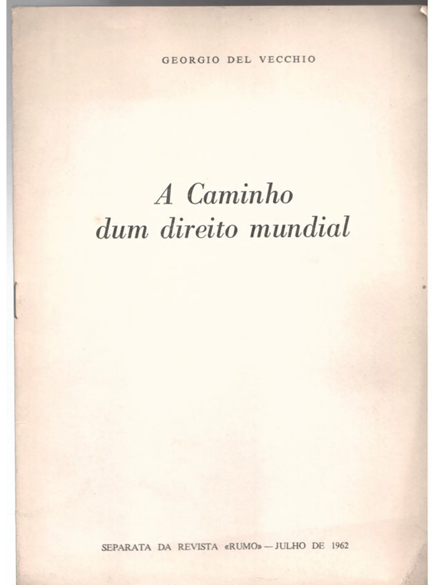 A caminho de um direito mundial 1