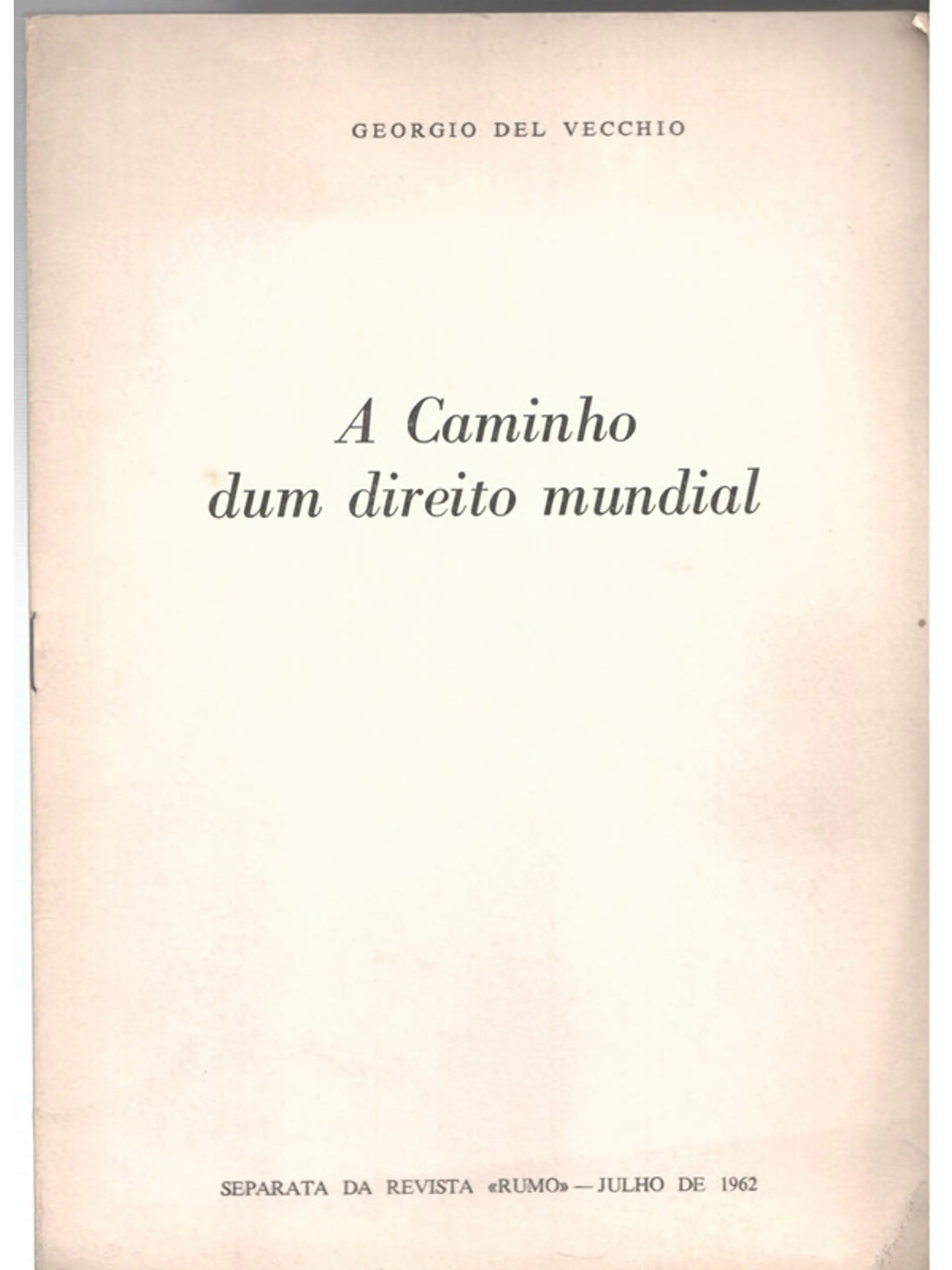 A caminho de um direito mundial 1