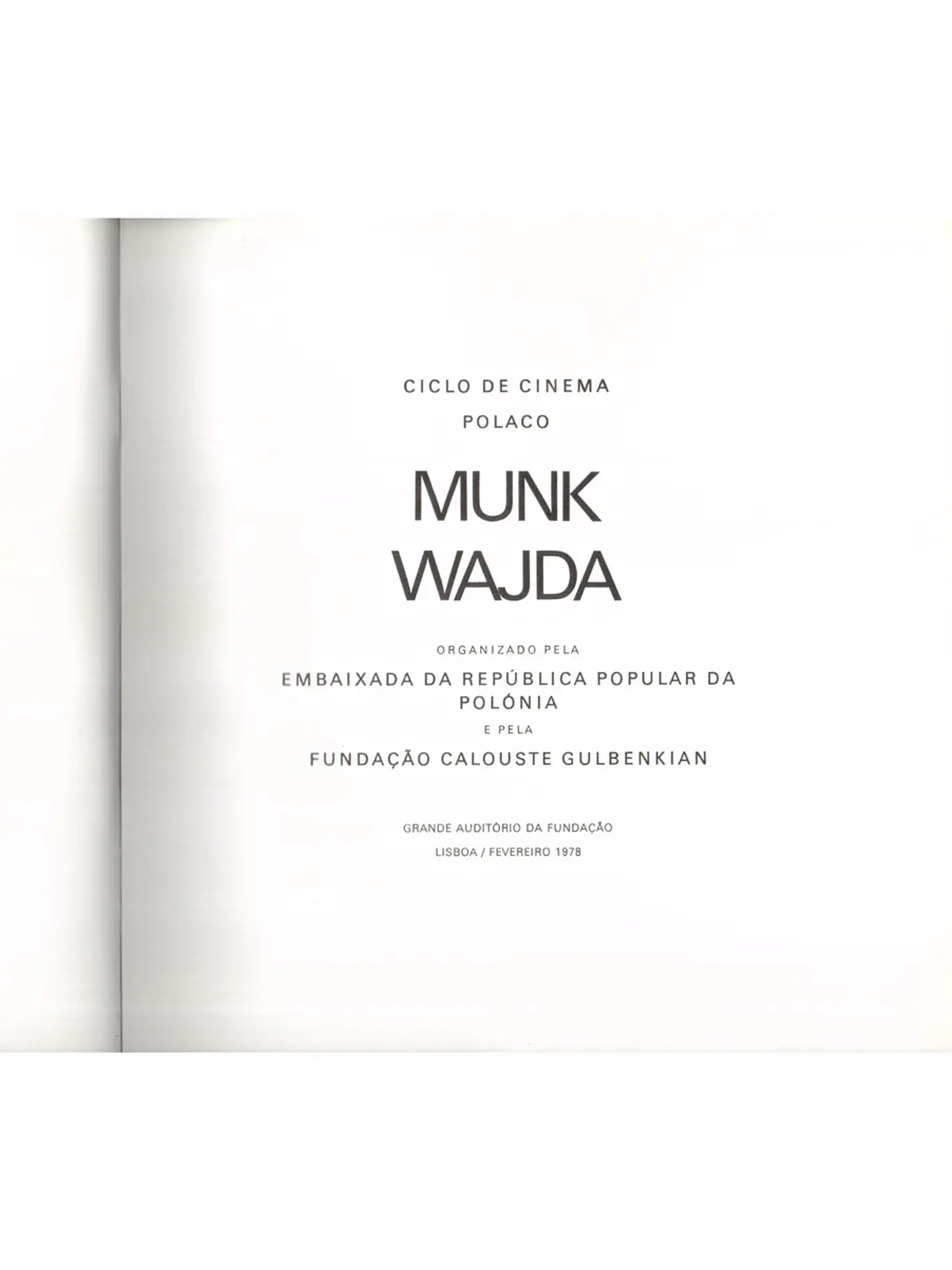 Ciclo de cinema Polaco 1