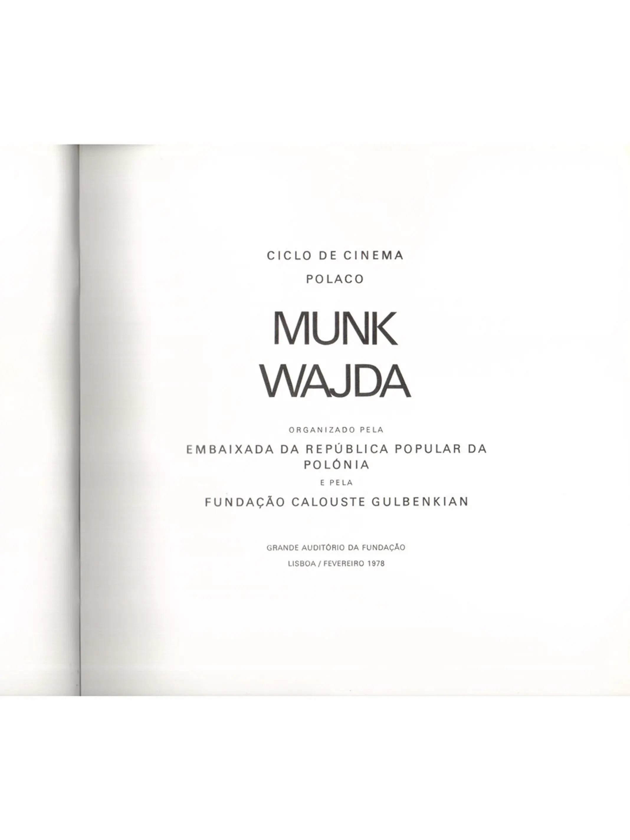 Ciclo de cinema Polaco 1