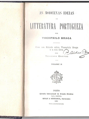 As modernas ideias da literatura portugueza