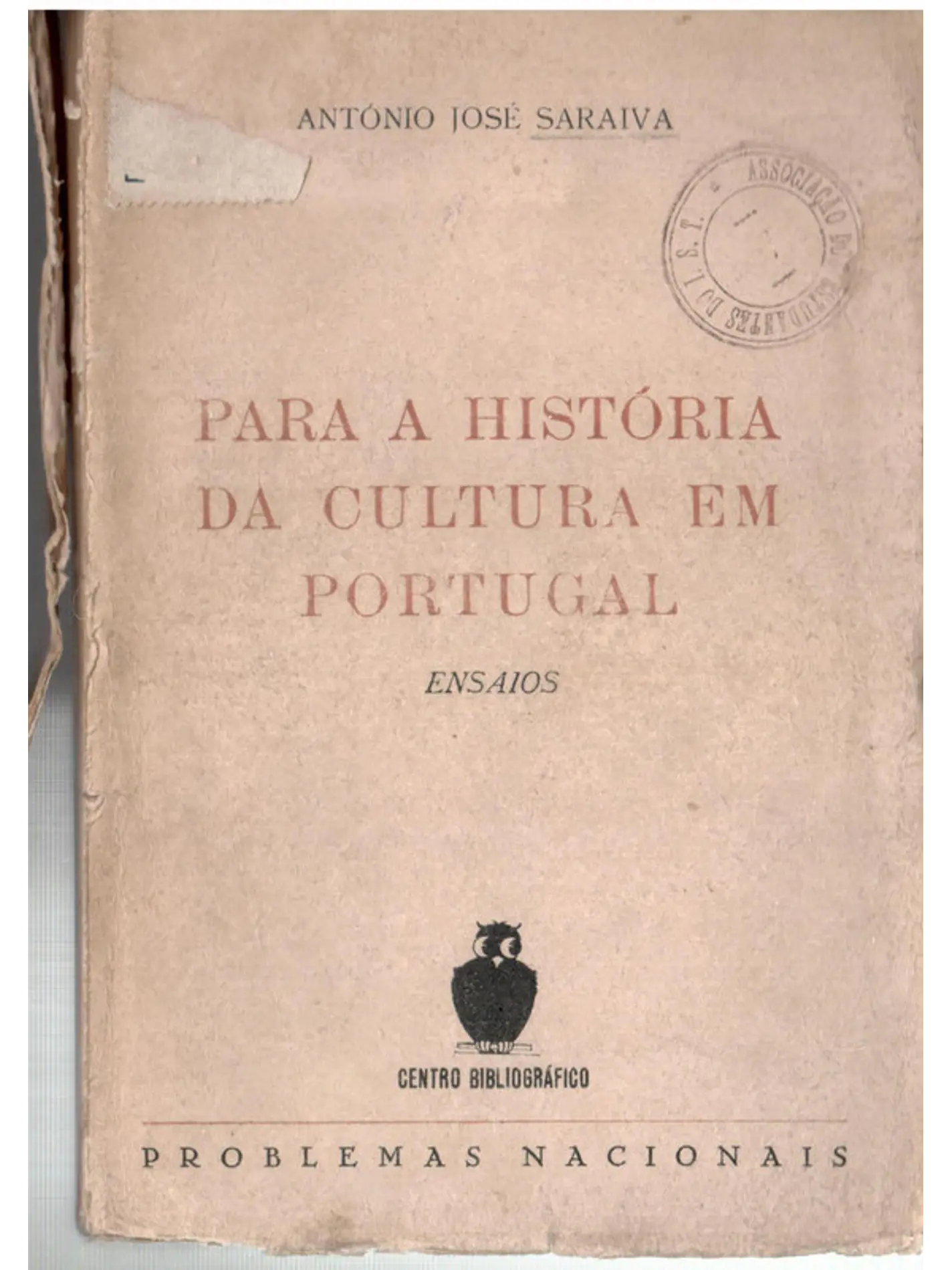 Para a história da cultura em portugal (ensaios) 1