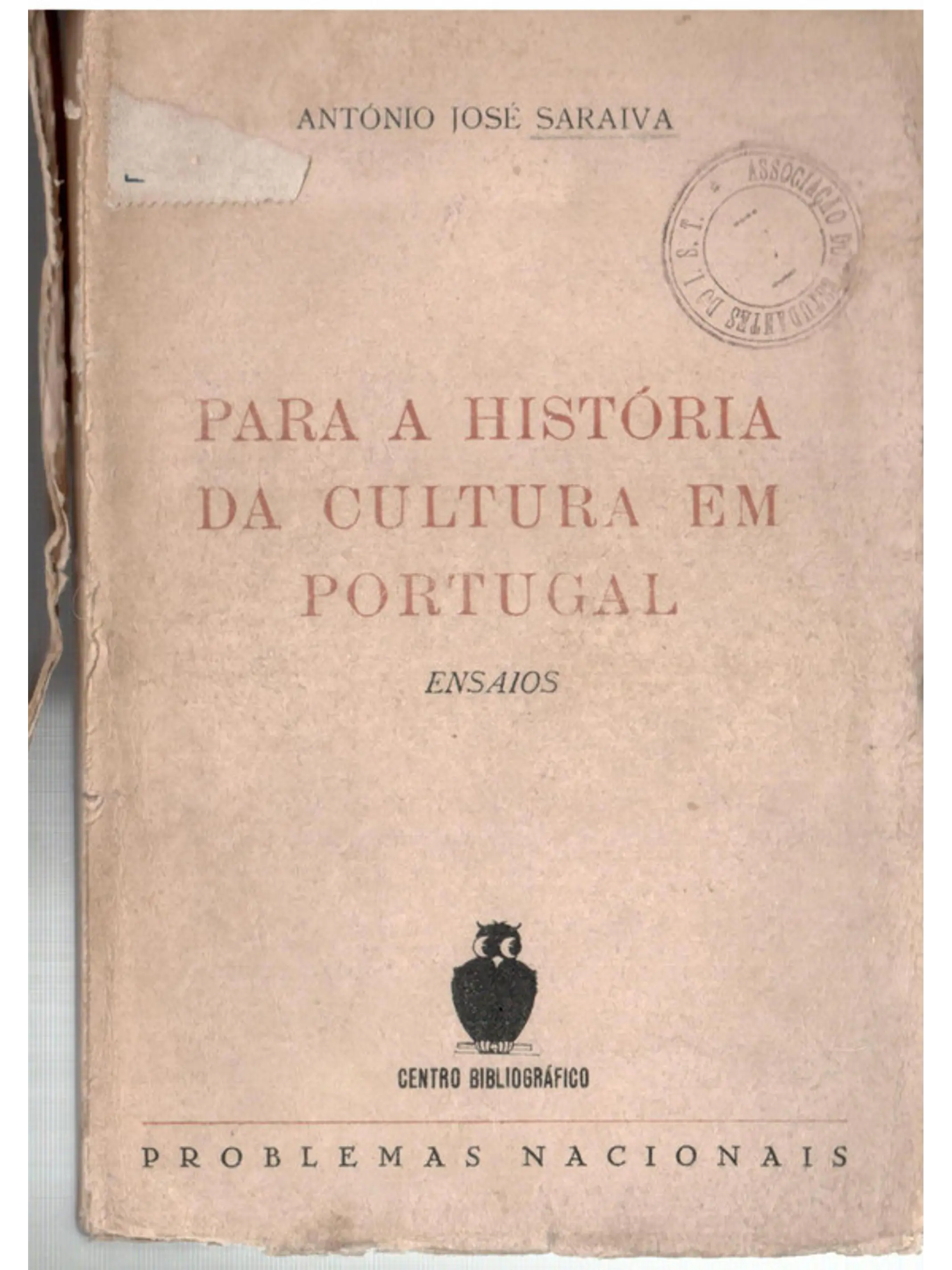 Para a história da cultura em portugal (ensaios) 1