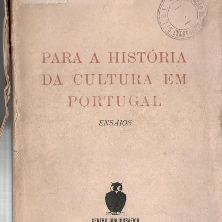 Para a história da cultura em portugal (ensaios) 1