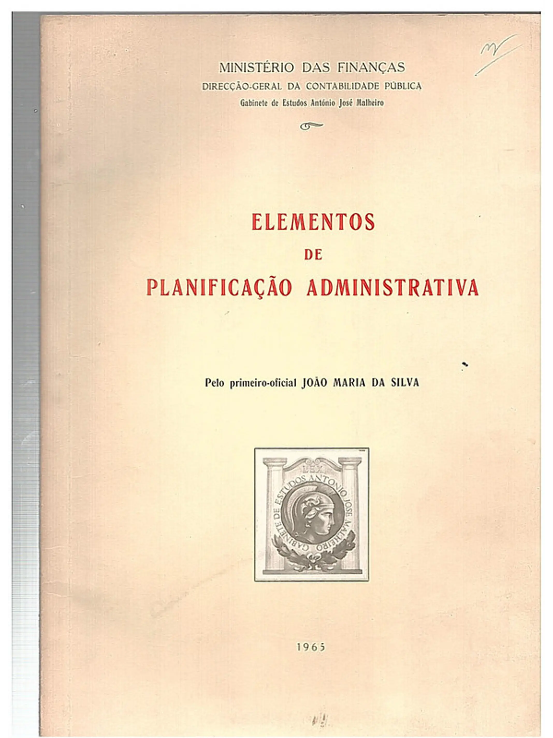 Elementos de planificação administrativa 1