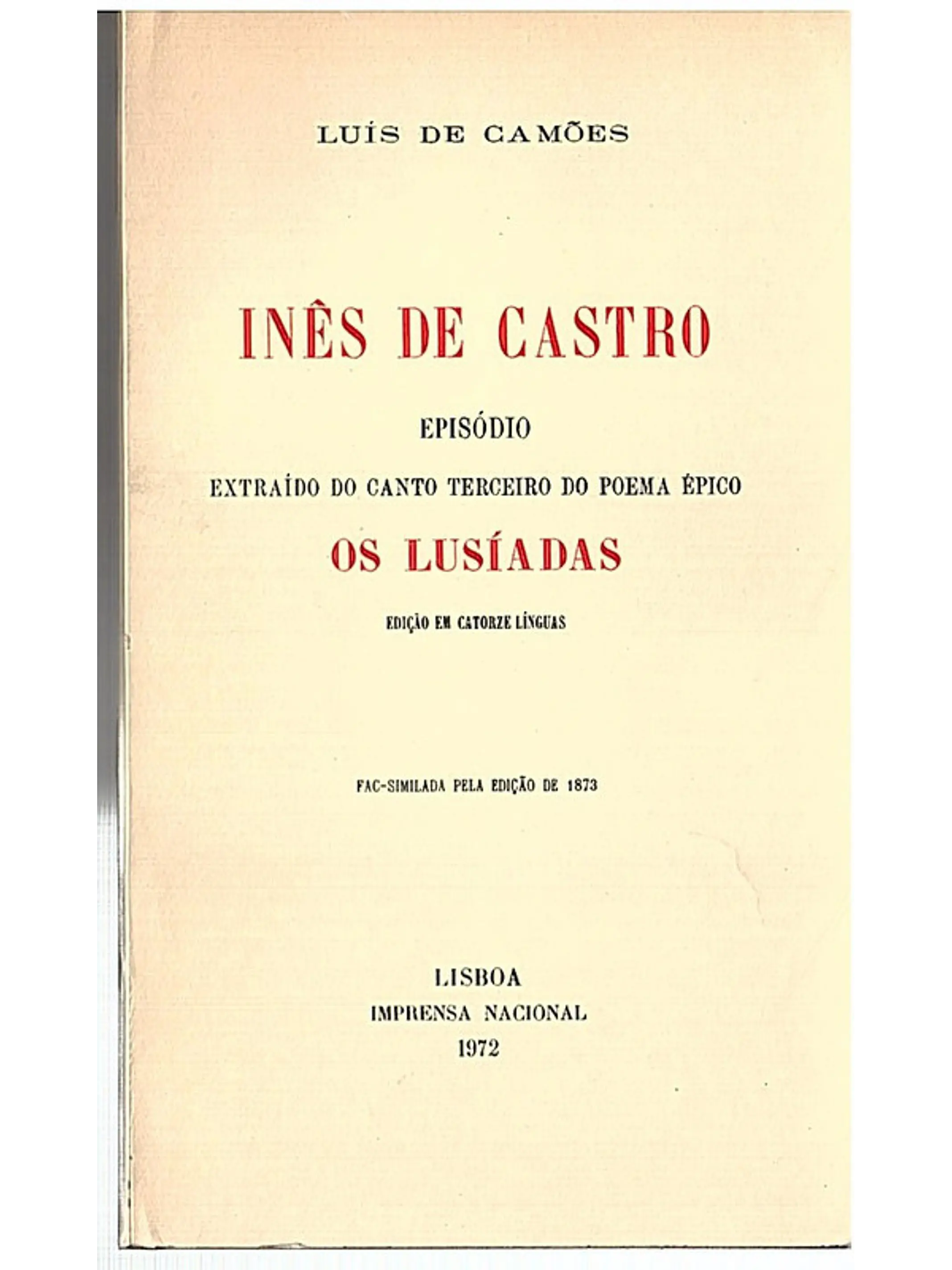 Inês de Castro episódio extraído do canto terceiro do poema épico Os Lusíadas 1