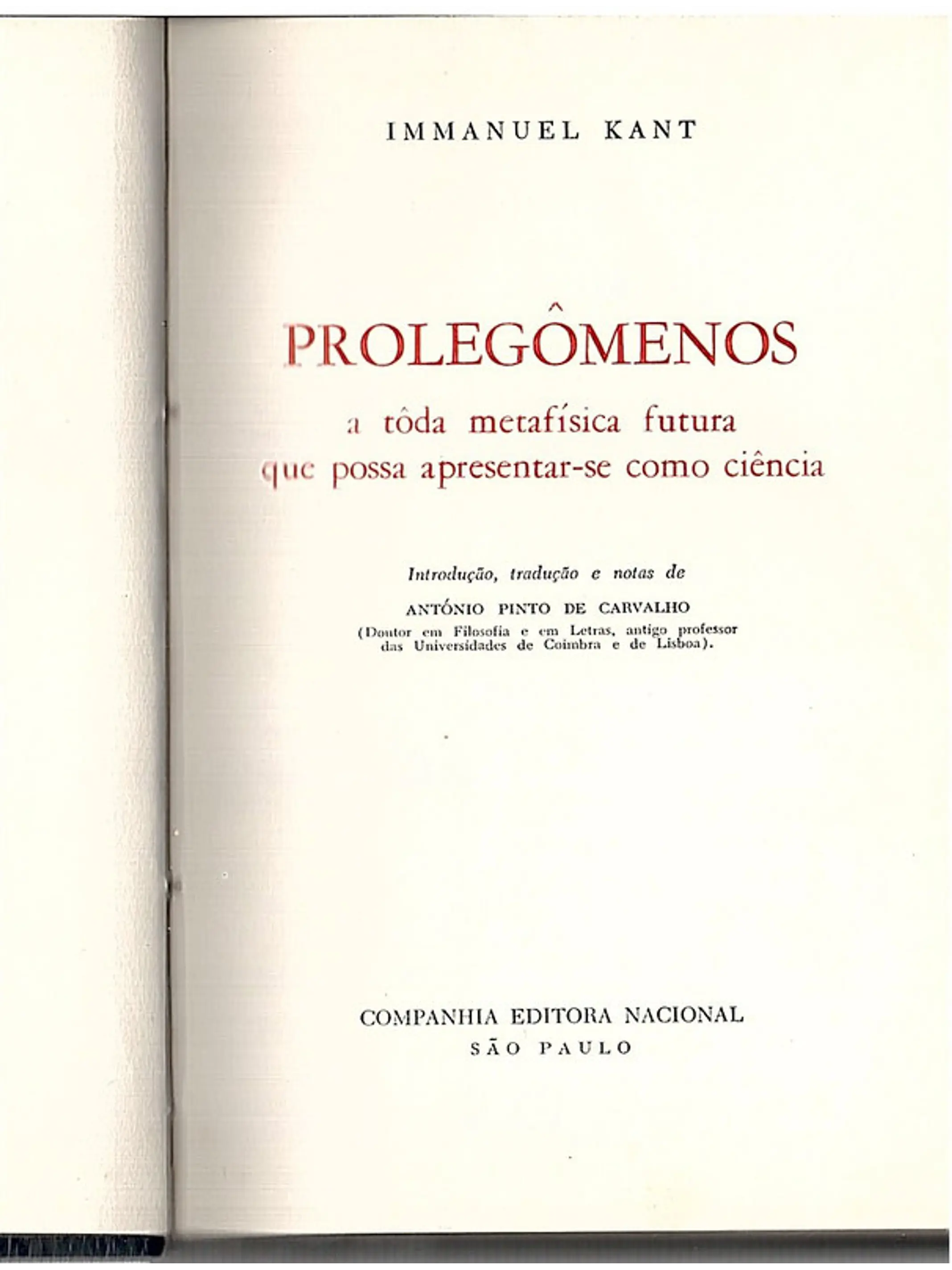 Prolegômenos a toda metafisica futura 2
