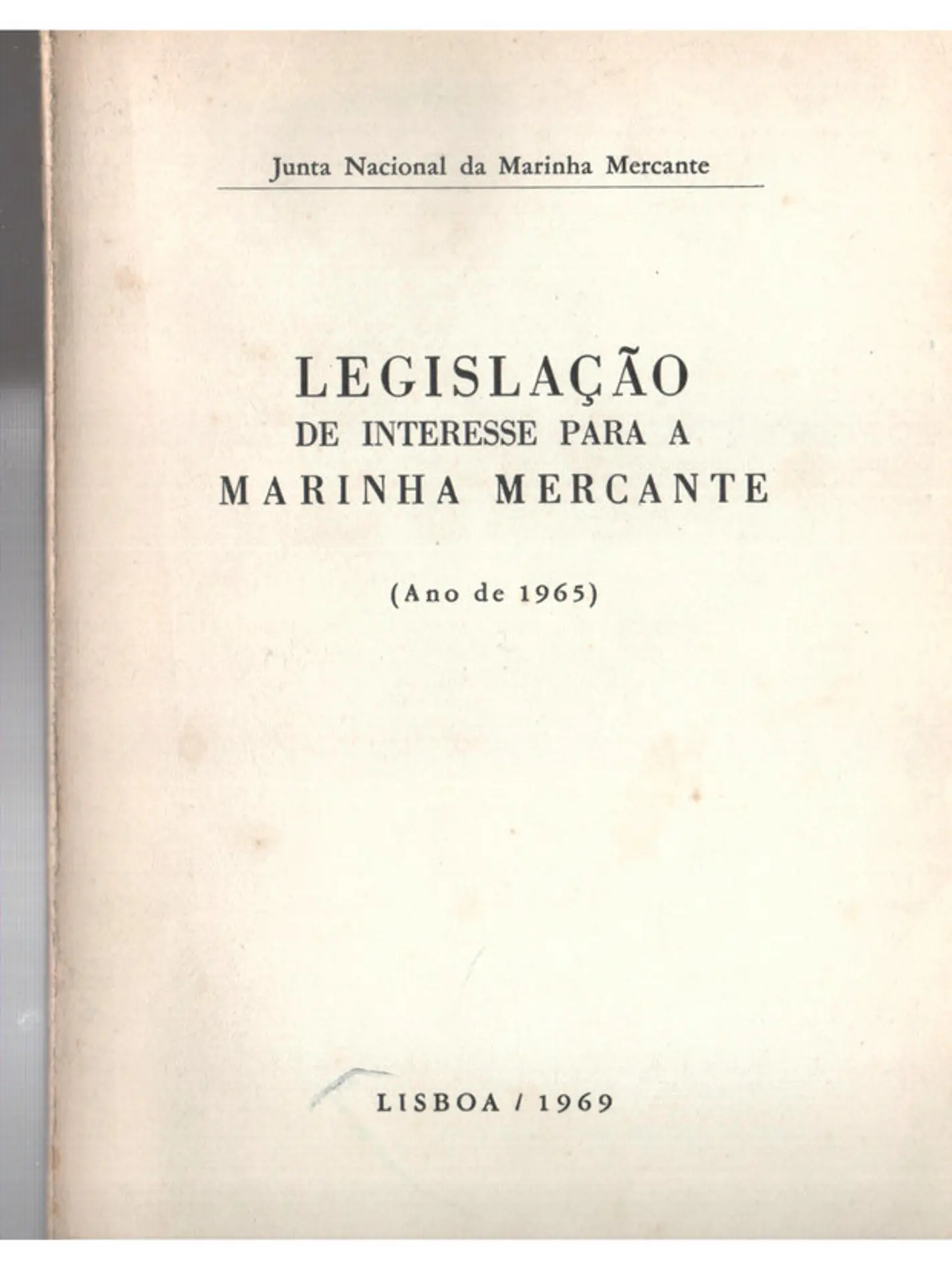 Legislação de interesse para a marinha mercante 1