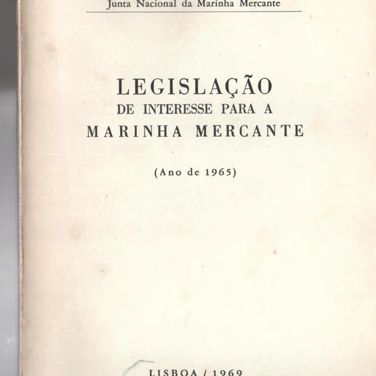 Legislação de interesse para a marinha mercante 1