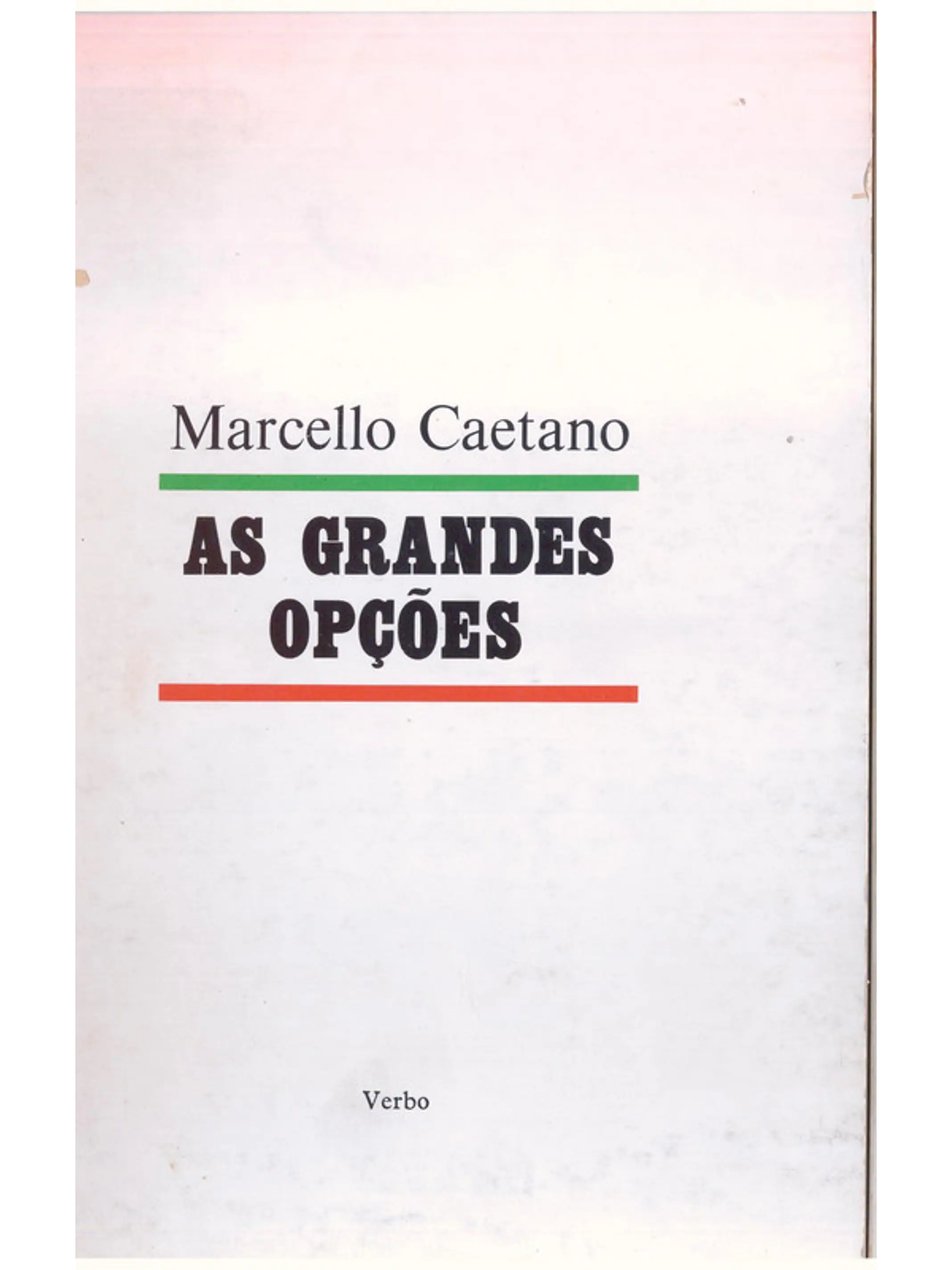 As grandes opções 1