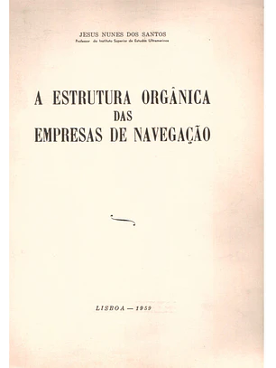 A estrutura orgânica das empresas de navegação