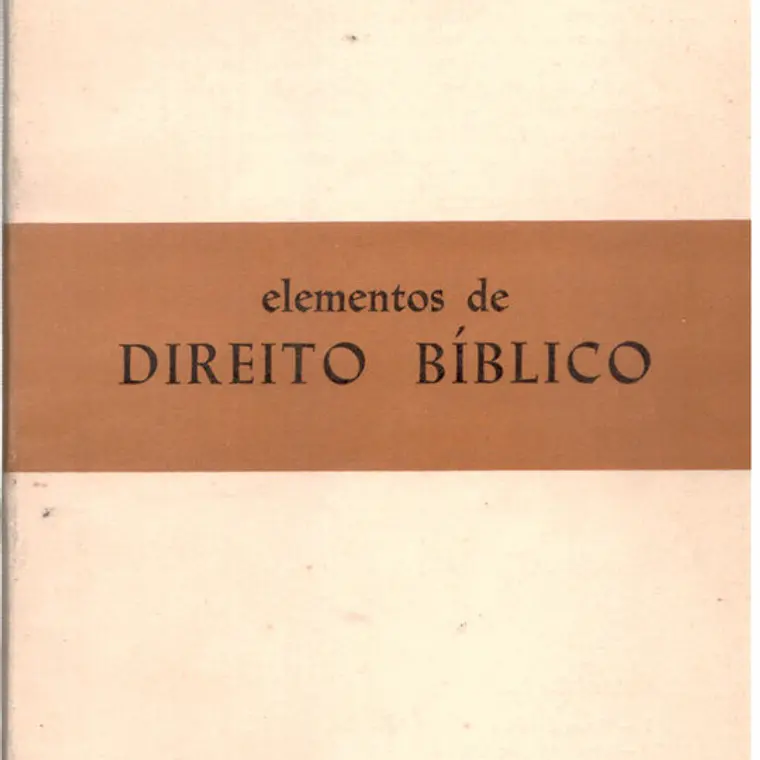 Elementos do direito bíblico 1