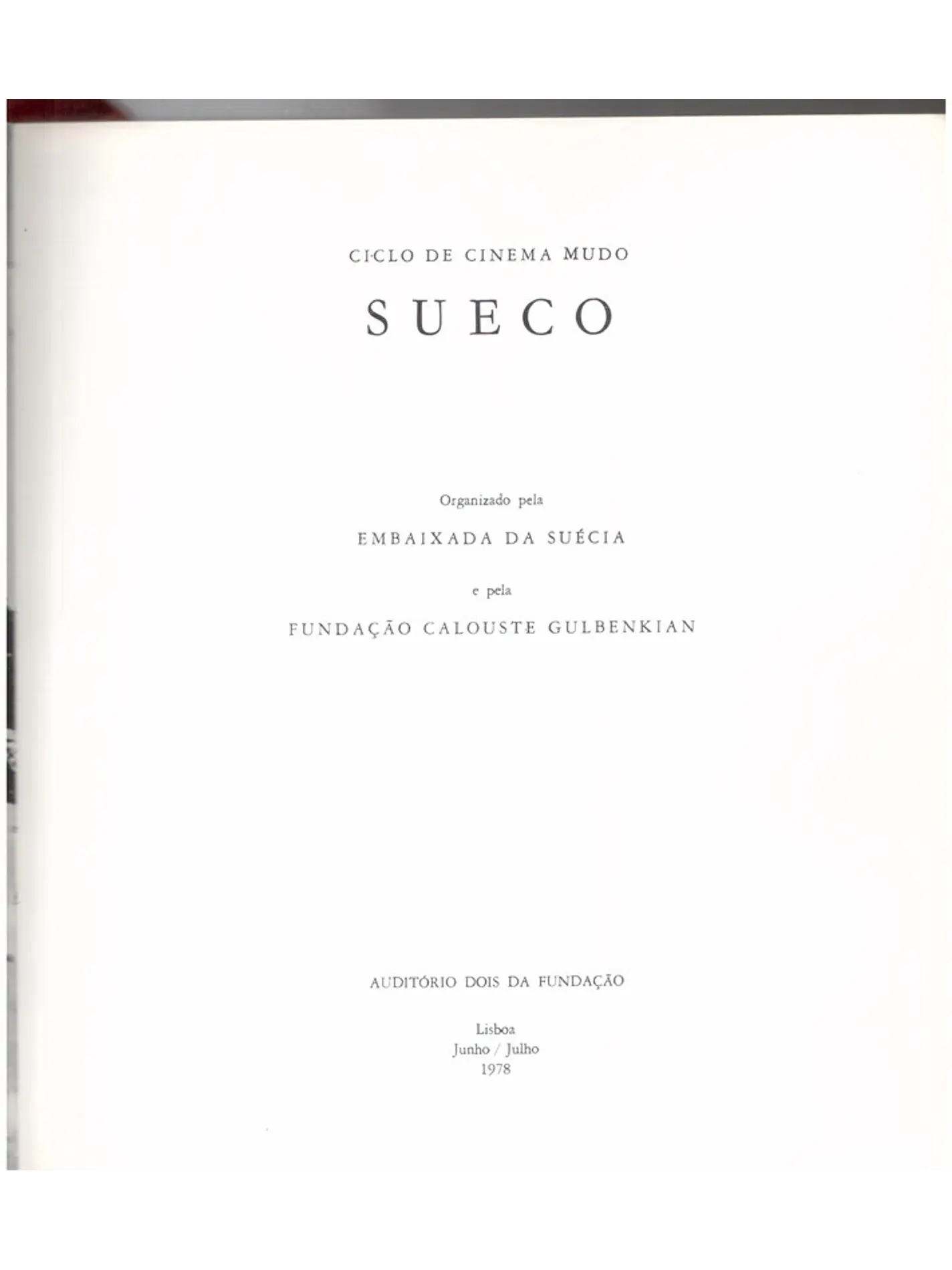 Ciclo de cinema mudo sueco 1