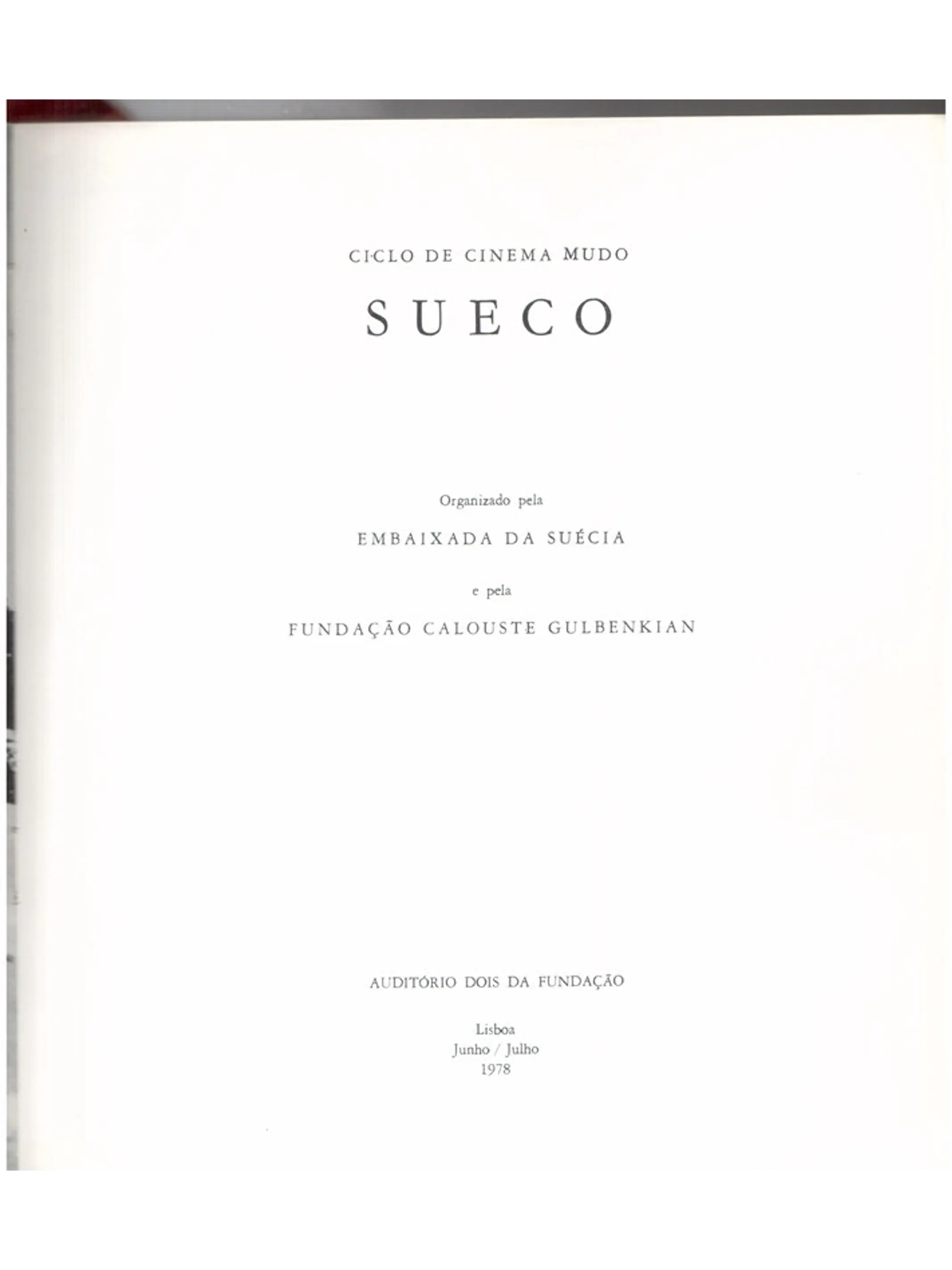Ciclo de cinema mudo sueco 1