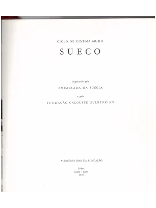 Ciclo de cinema mudo sueco