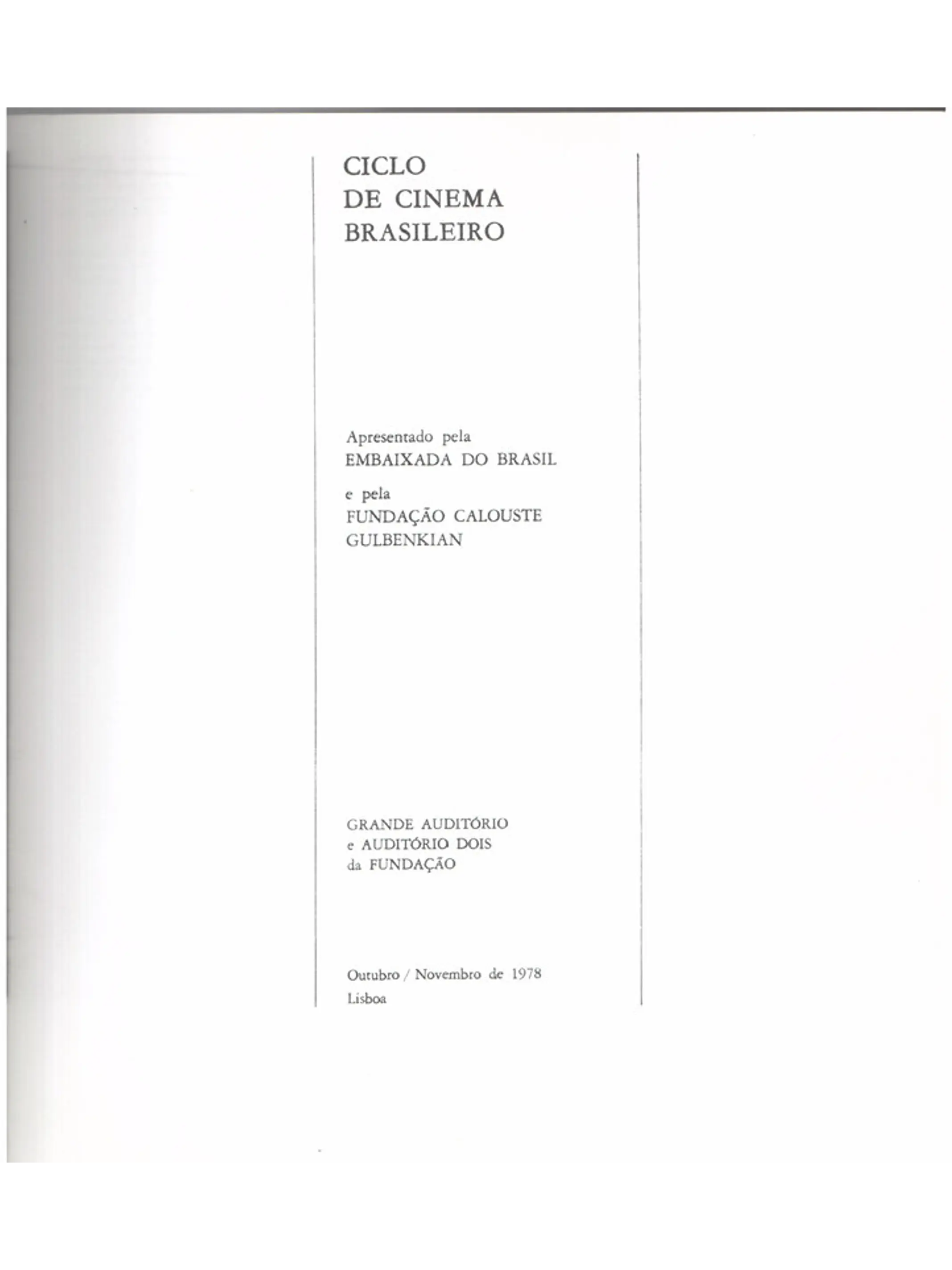Ciclo do cinema brasileiro 2