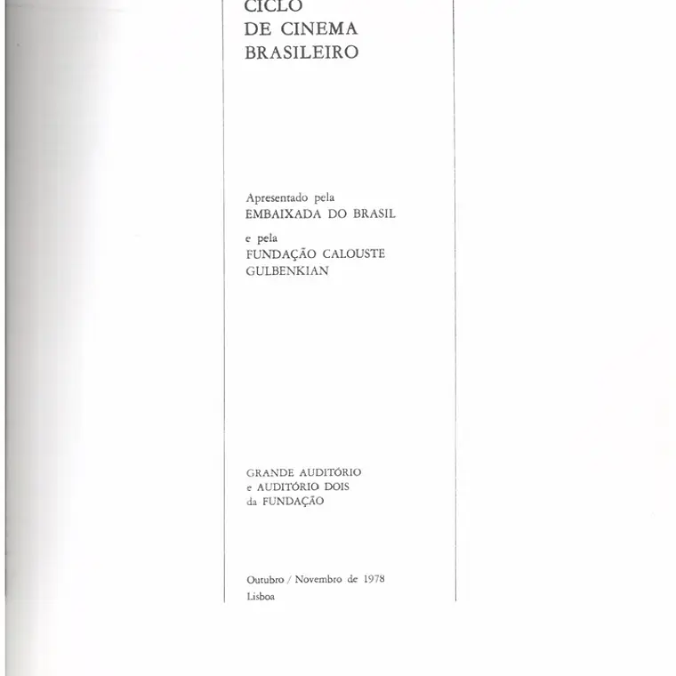 Ciclo do cinema brasileiro 2