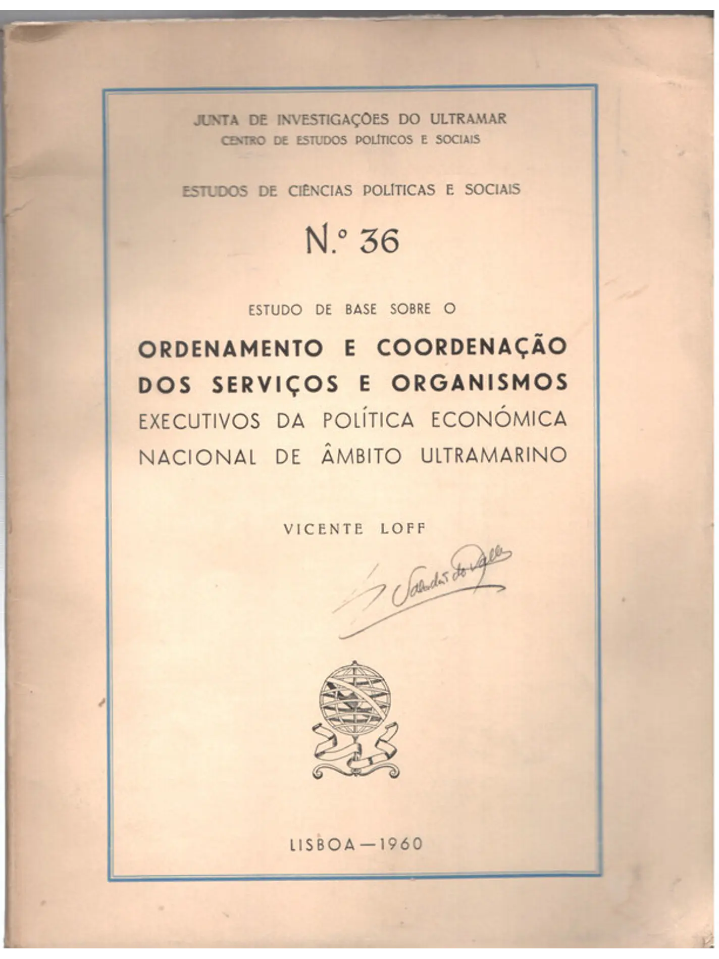Estudo de base sobre o ordenamento e coordenação dos serviços e organismos 1