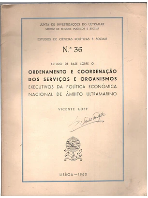 Estudo de base sobre o ordenamento e coordenação dos serviços e organismos