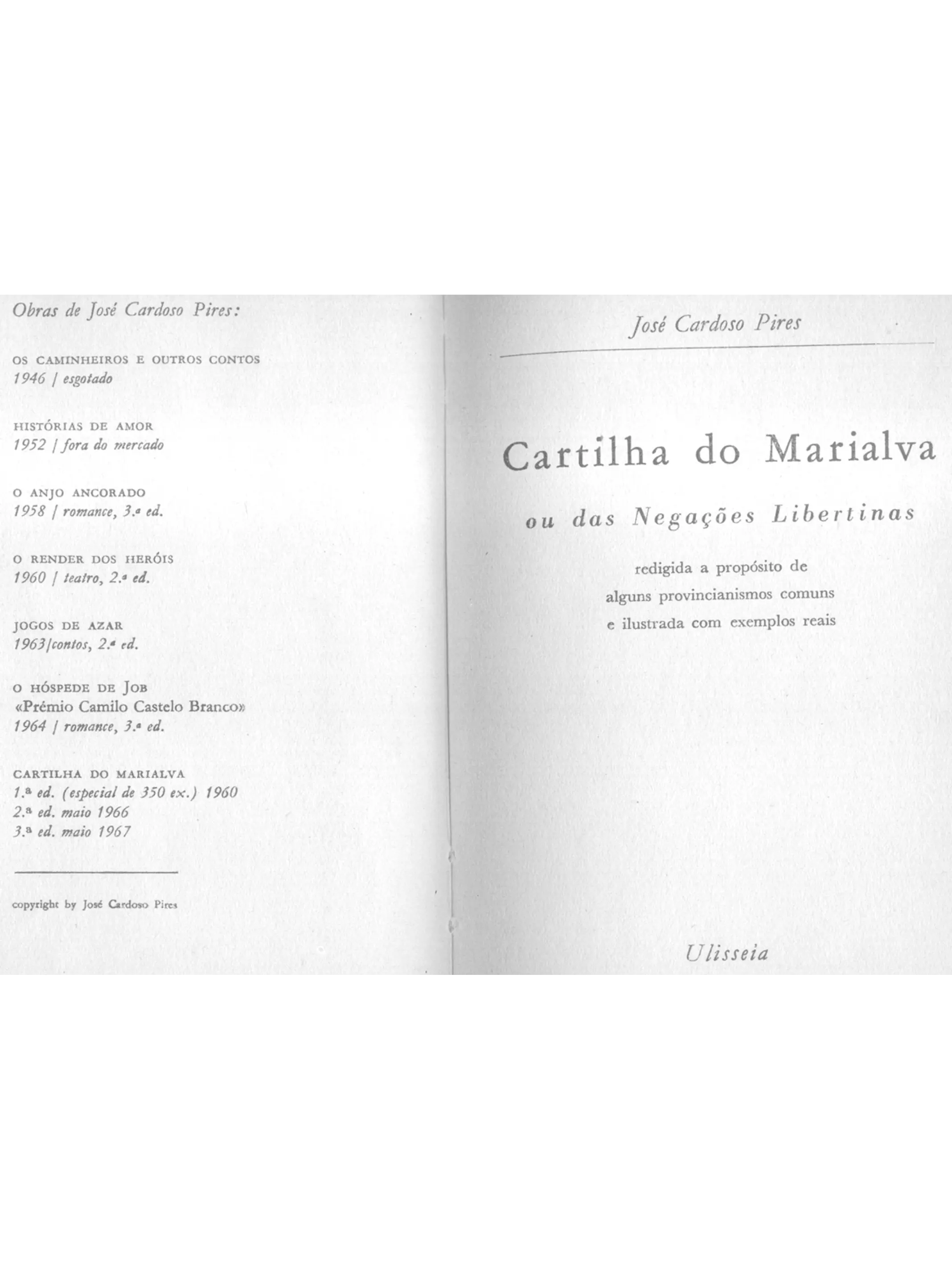 Cartilha do Marialva ou das Negações Libertinas 1