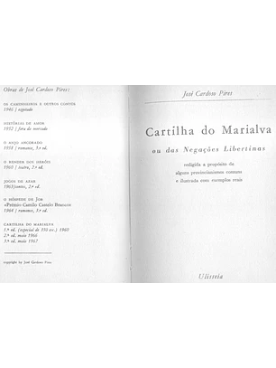 Cartilha do Marialva ou das Negações Libertinas