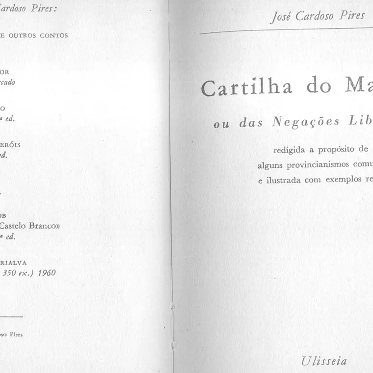 Cartilha do Marialva ou das Negações Libertinas 1